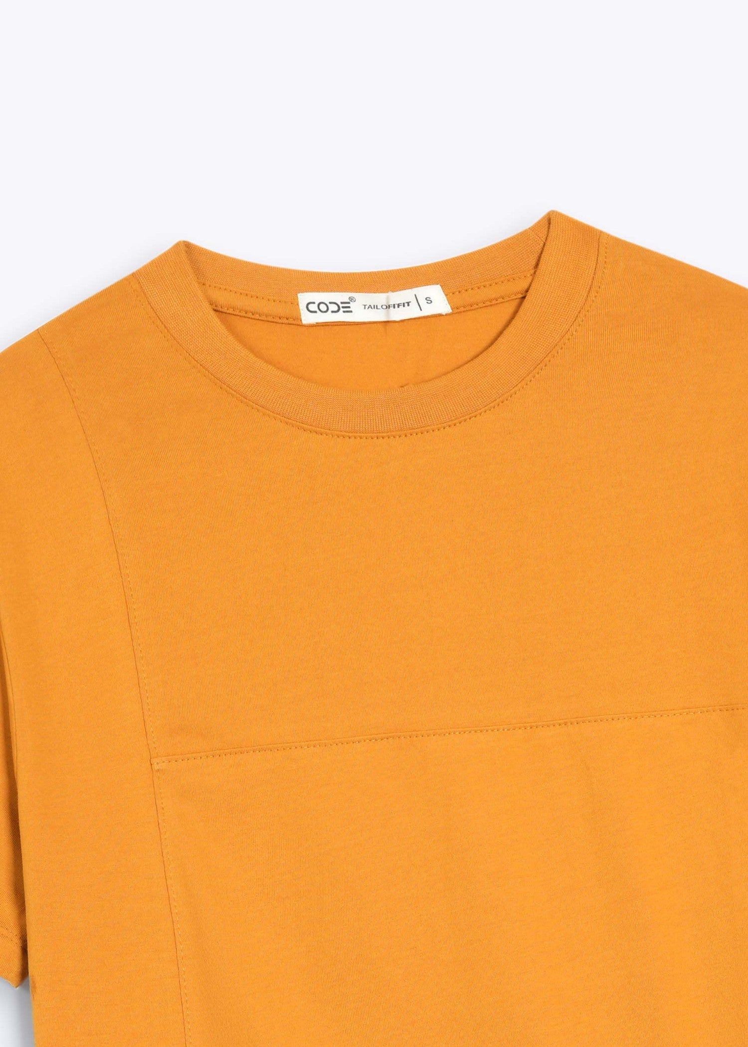cotton T Shirt in Mustard