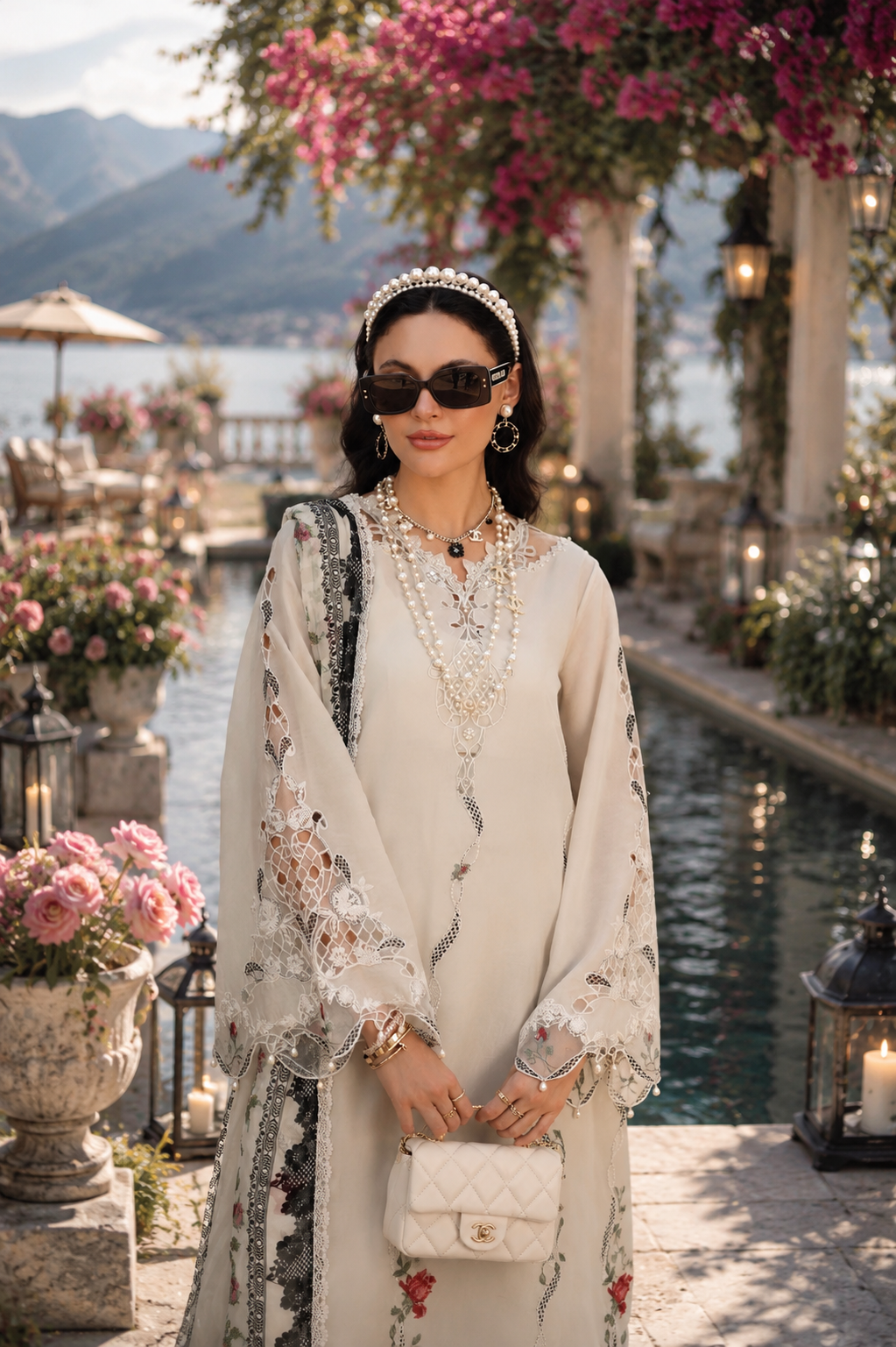 Noor Eid Printskhas Lawn – D7 – Ivory Heritage