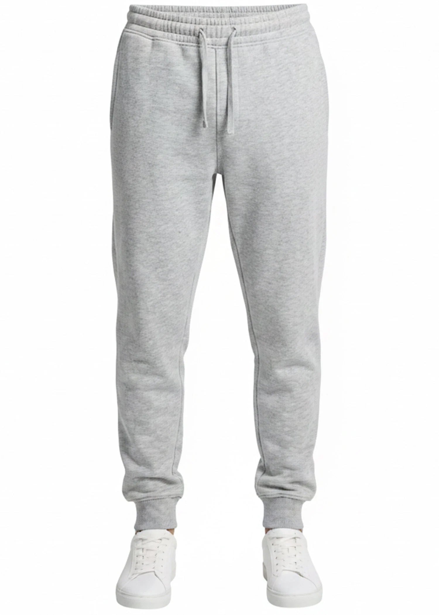 fleece Jogger Pants in Grey