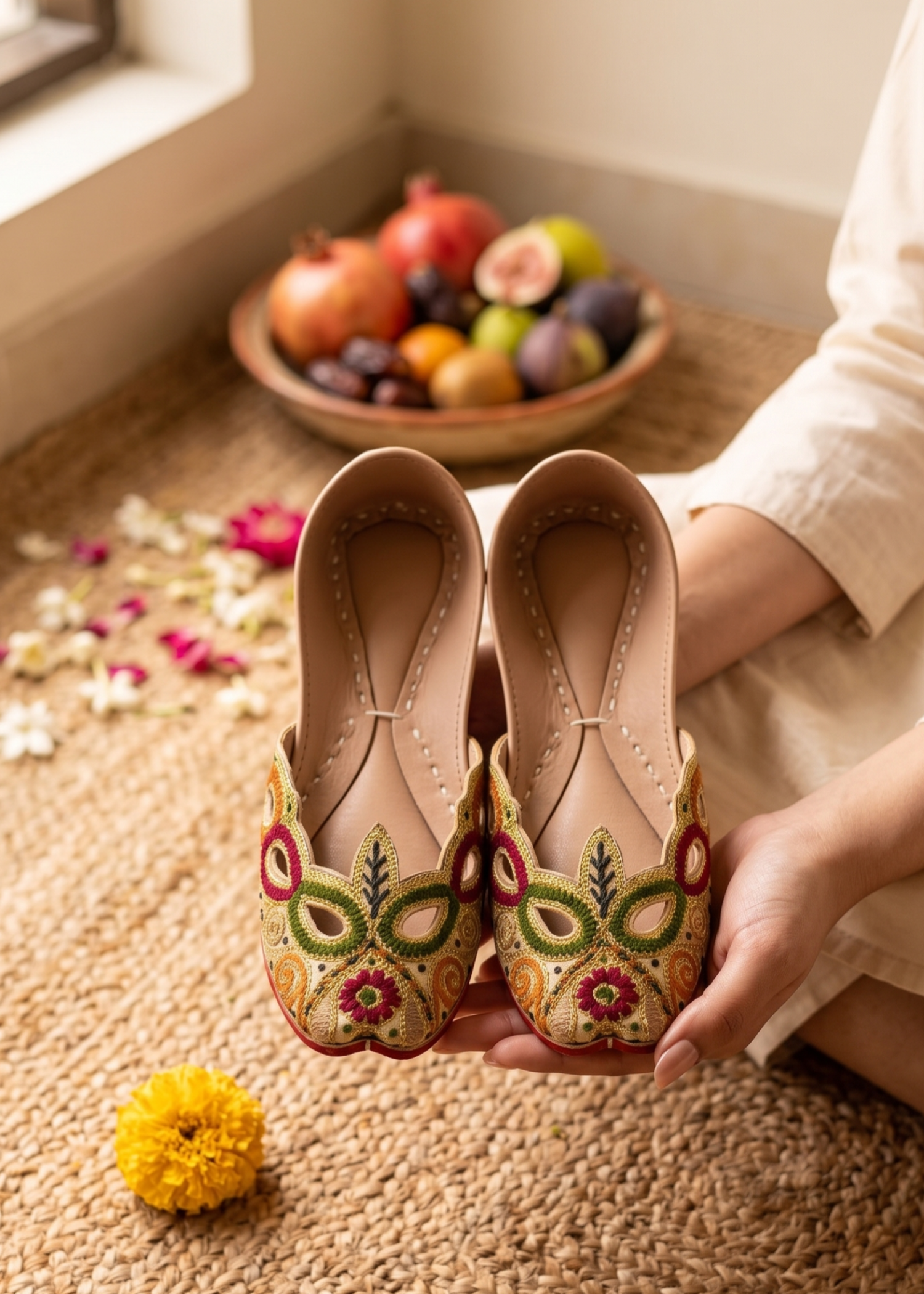 Khussa in Multi by - High Quality Women Khussa IQI1685