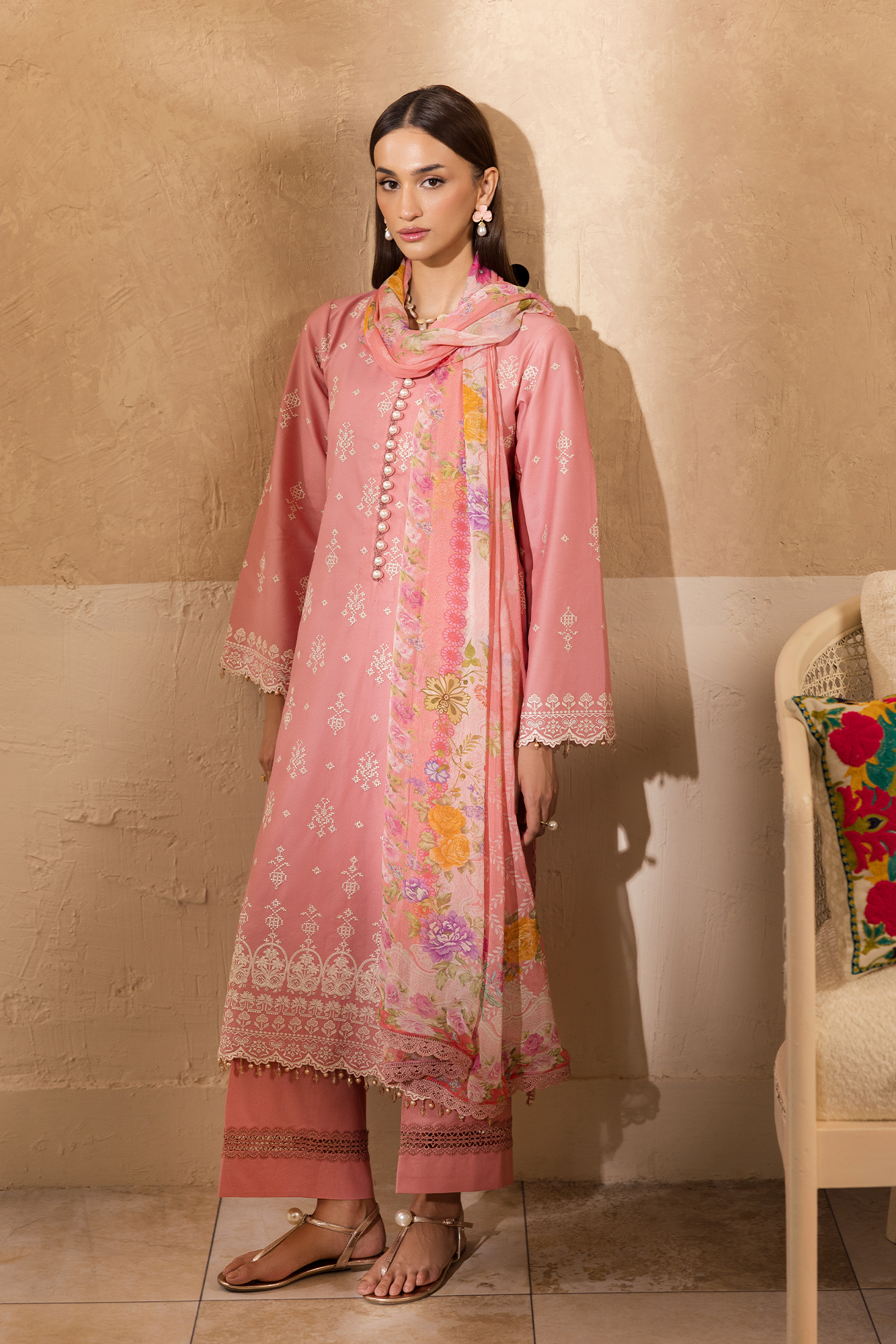 Nissa Chikankari Lawn – N-06