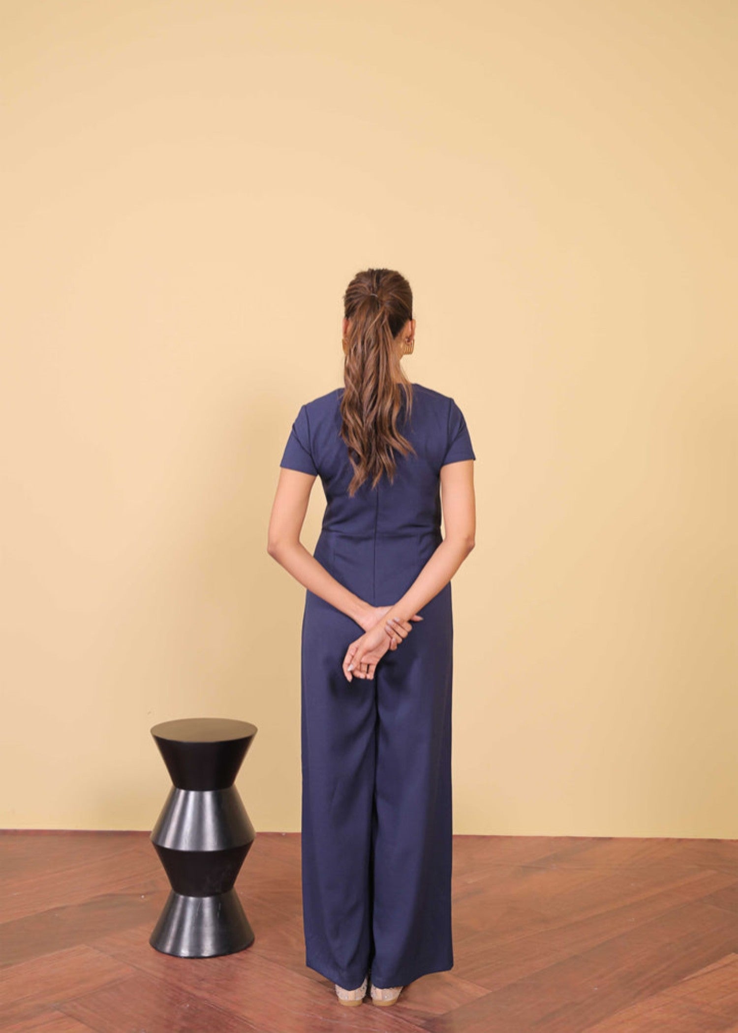 polyester Jumpsuit in Purple