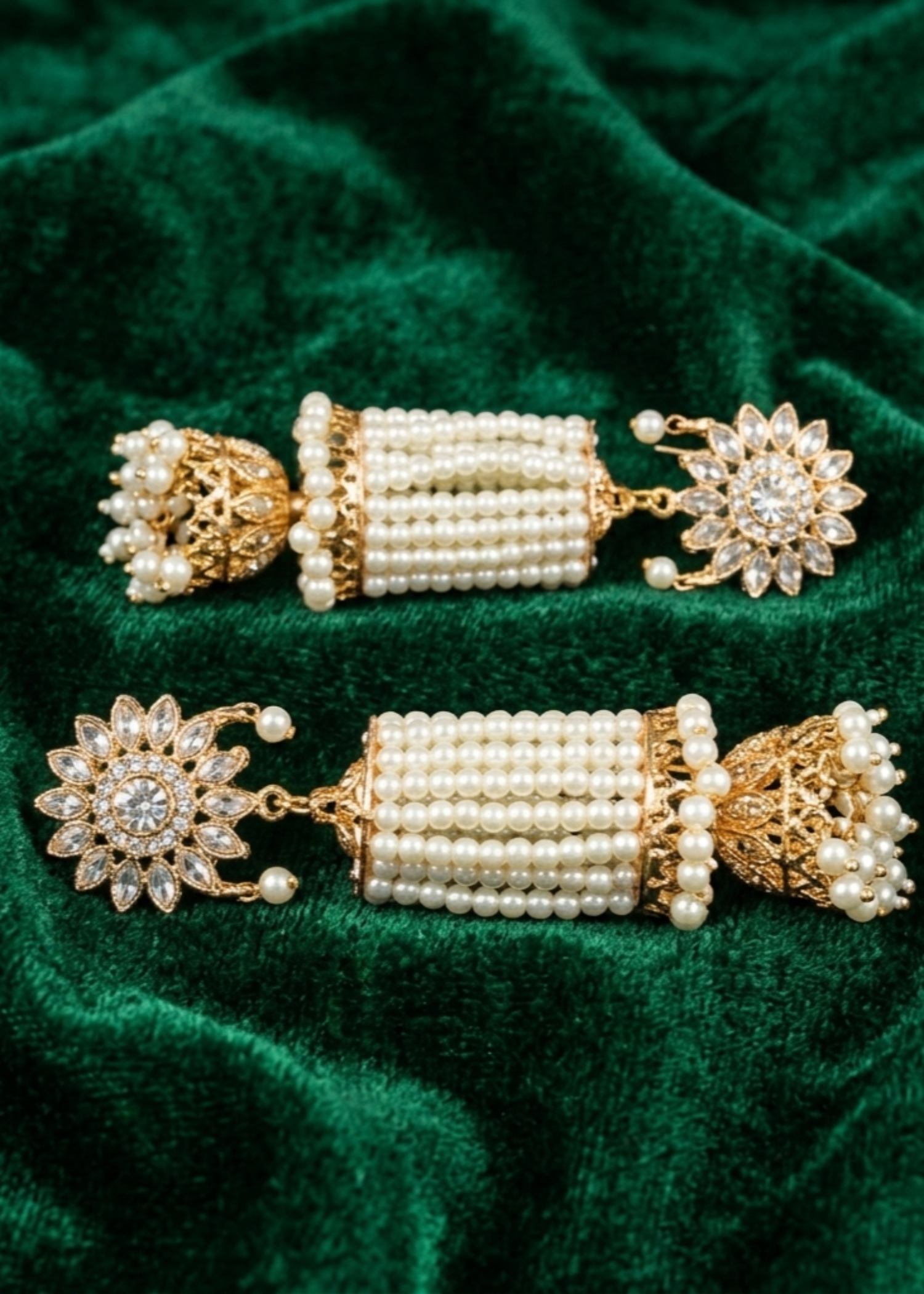 Earrings in Pearl white Color by - Trendy Women Earrings KQC0258