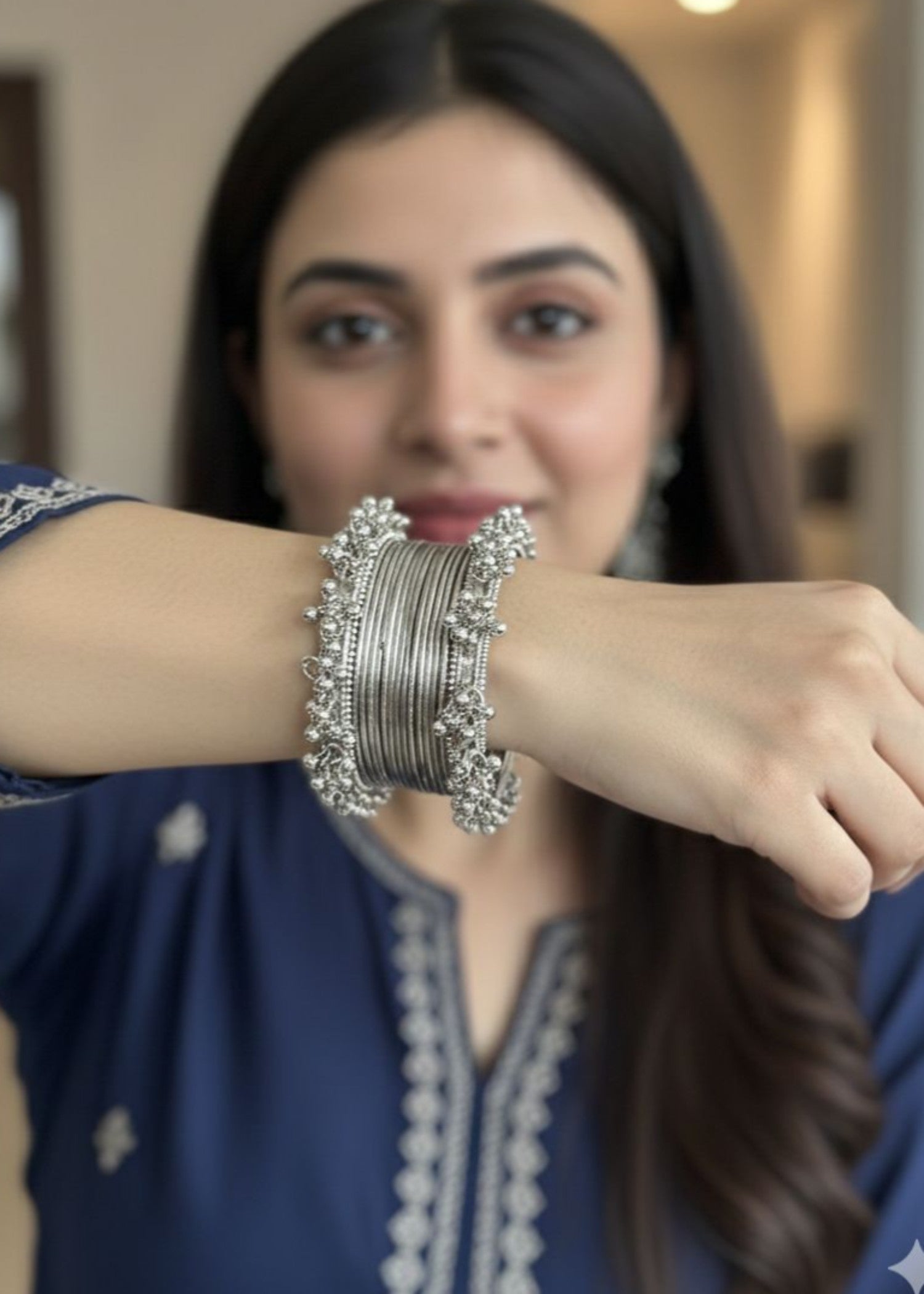 Bangles in Silver Color by - Trendy Women Bangles LAA1559