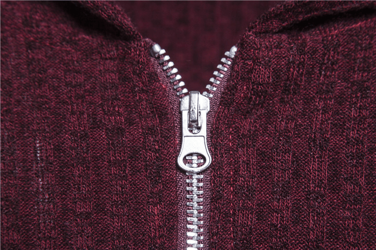 Men'S Stretch Solid Color Slim-Fit Sweater