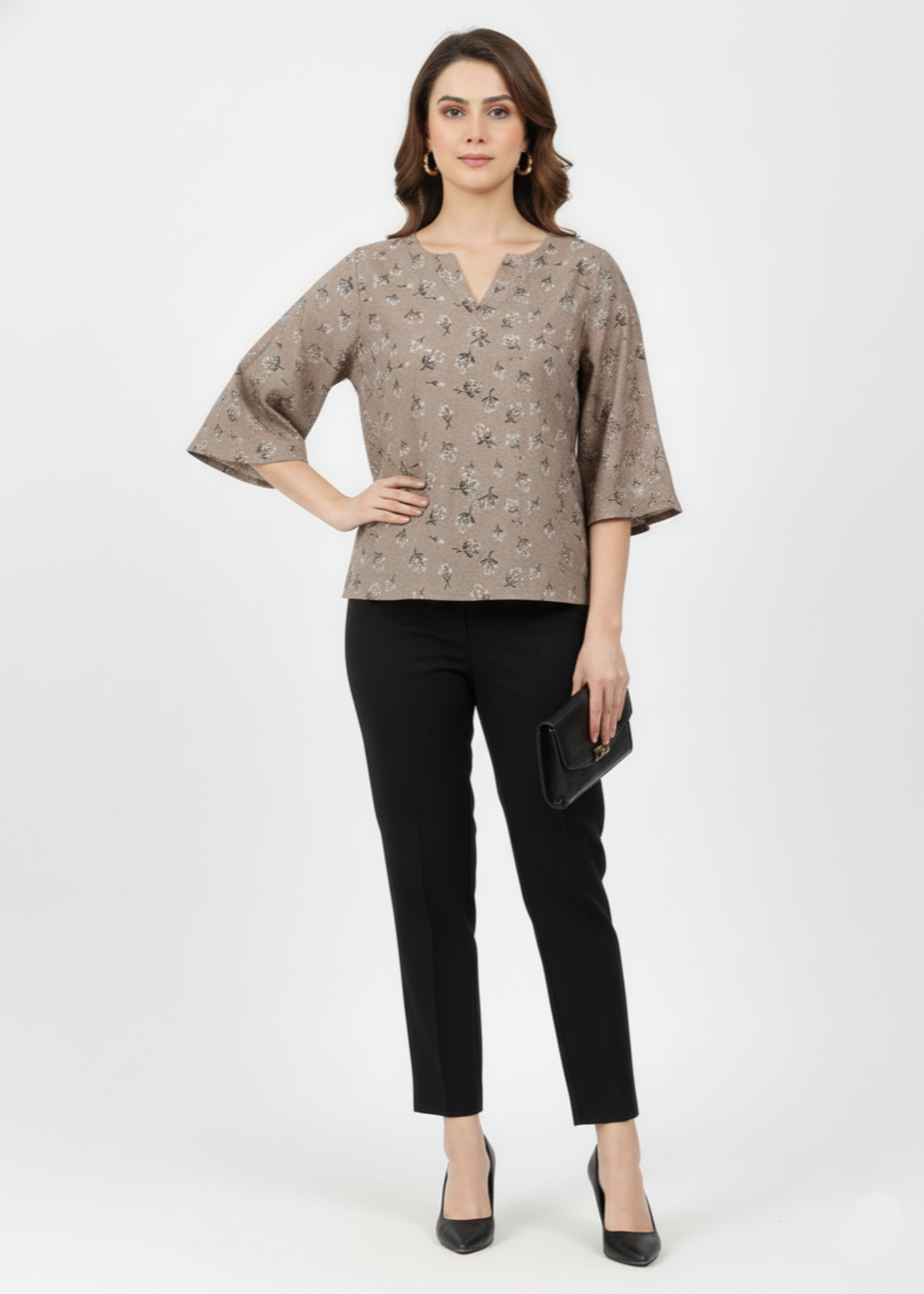 grip Top in Camel brown