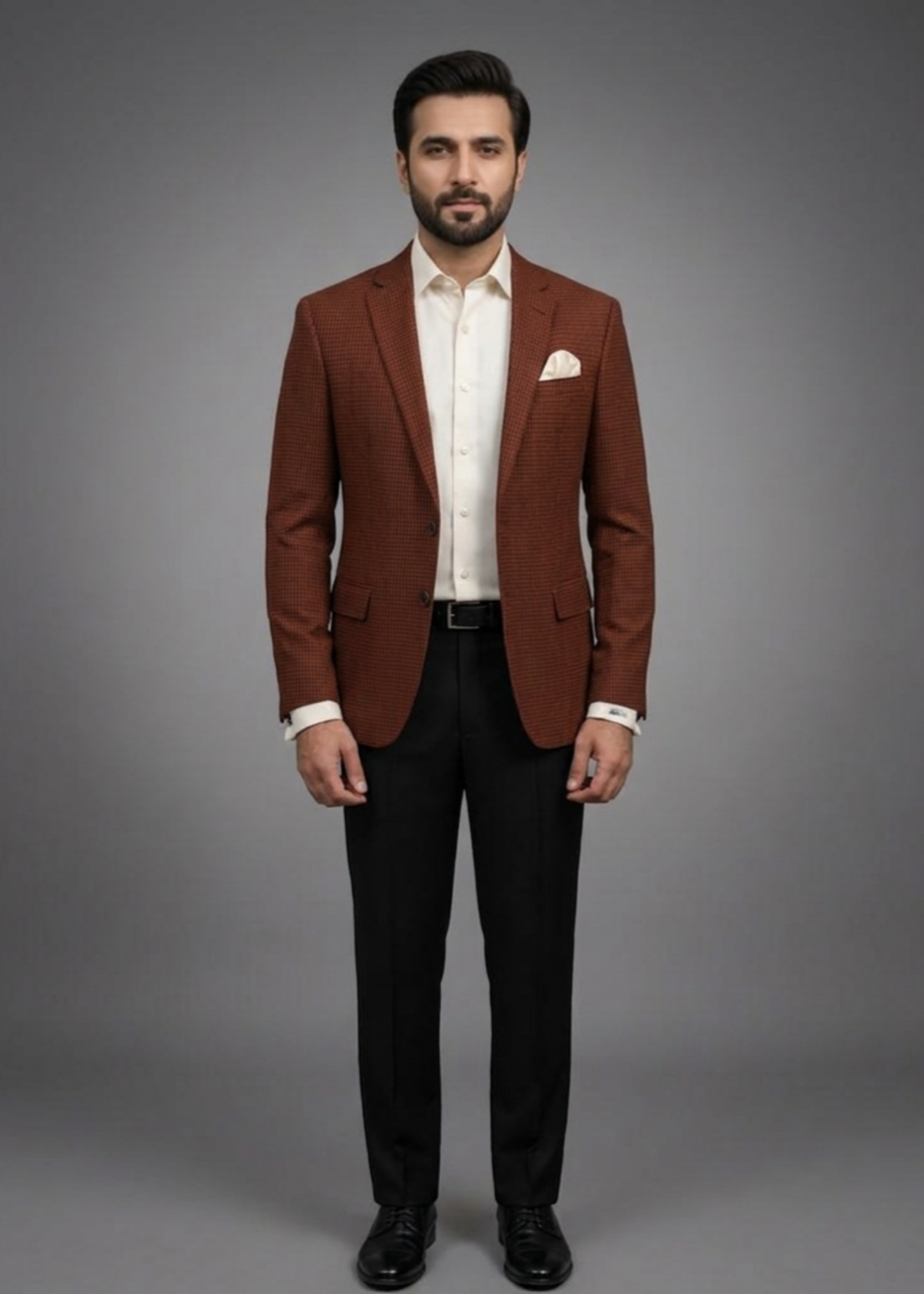 tropical Blazer in Rust orange