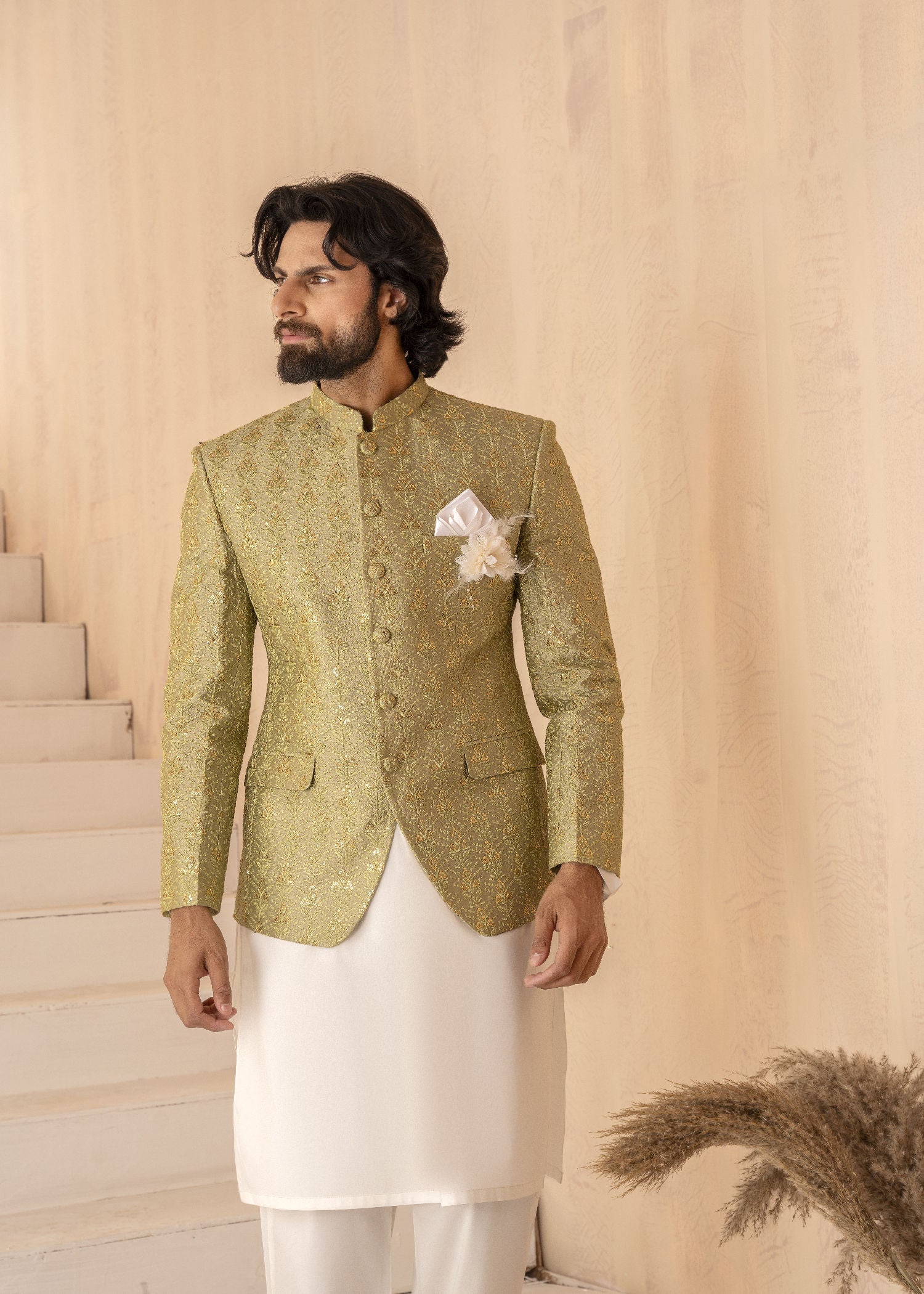 wash & wear Prince Coat in Apple green by Yes the instyle