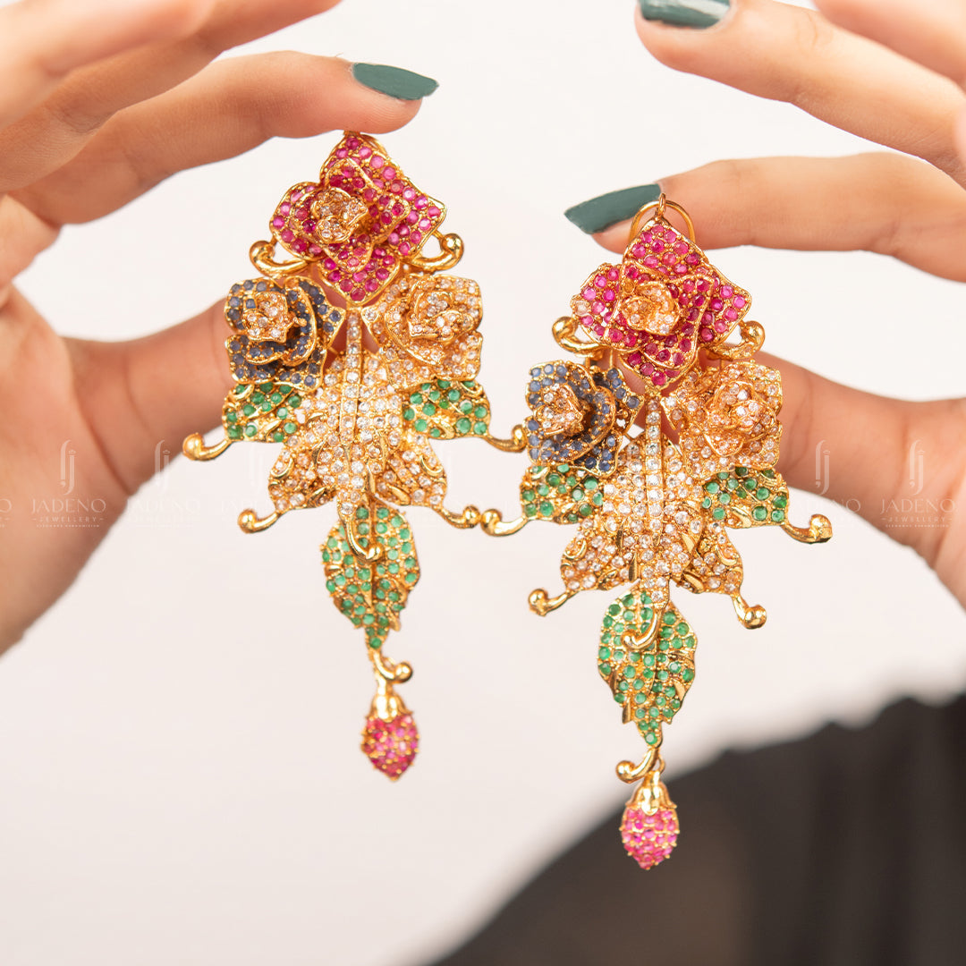 Earrings in Multi Color by - Trendy Women Earrings KAJ2204