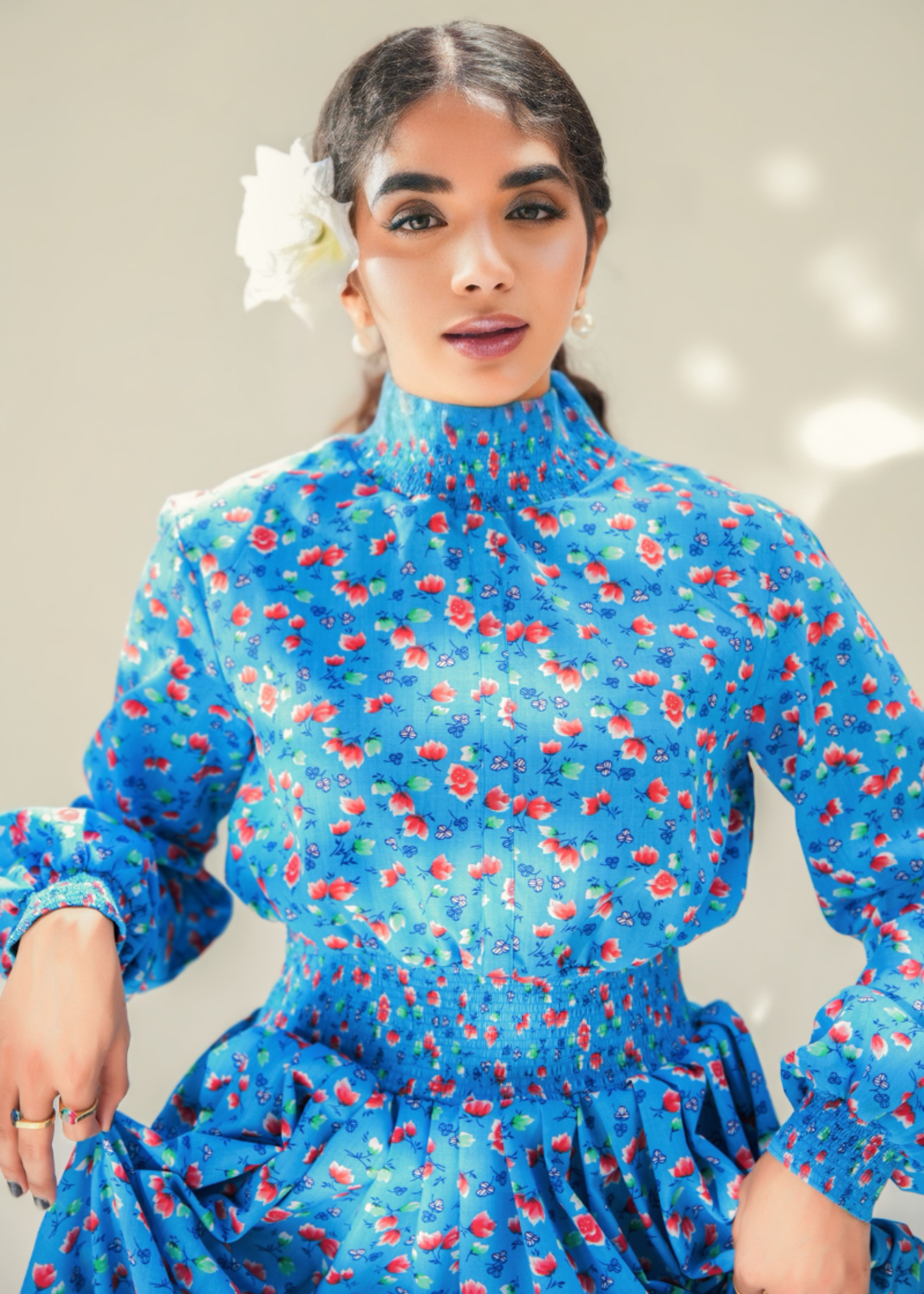 cotton Dress in Blue