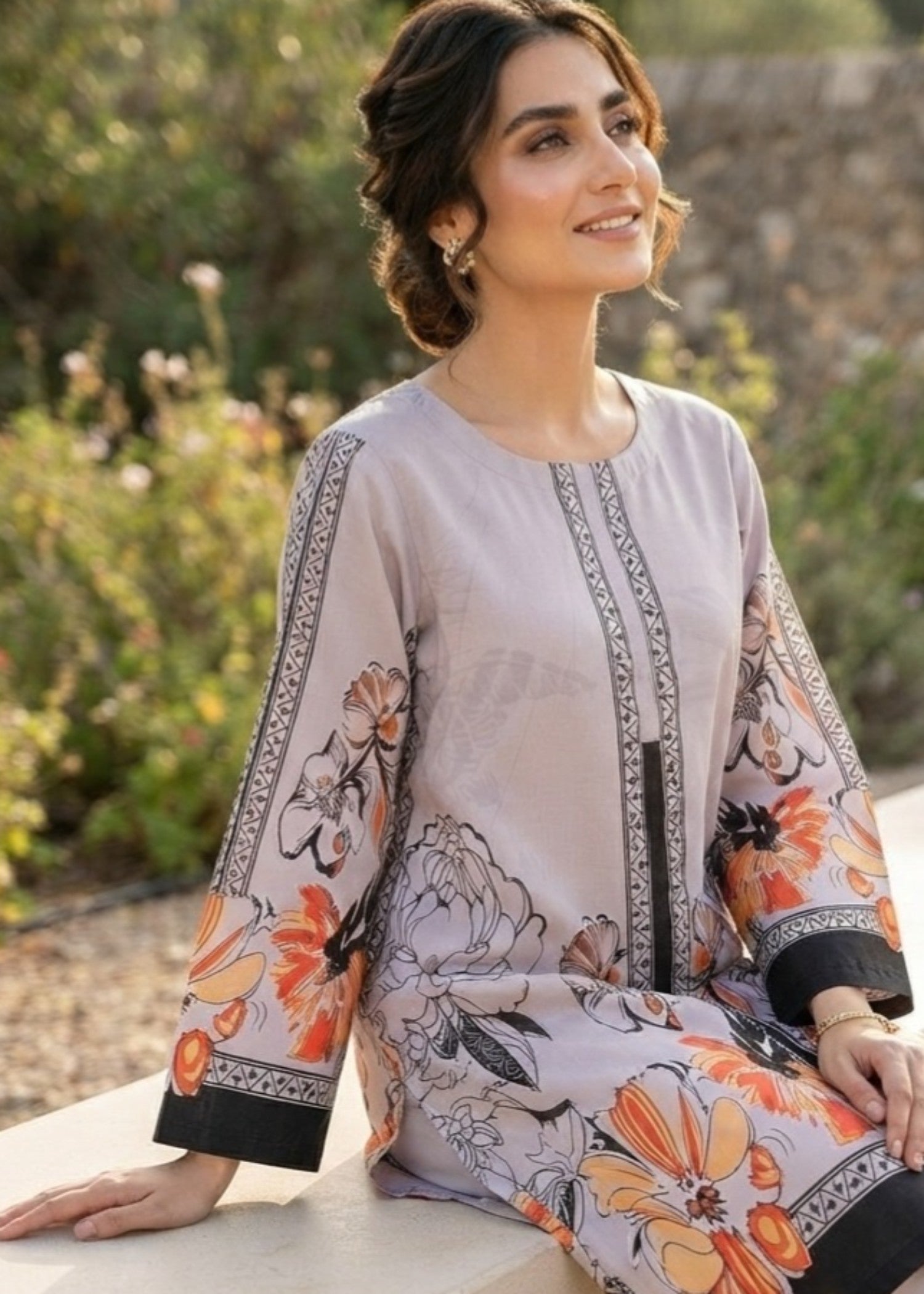 silk crepe Co Ord Sets in Steal grey