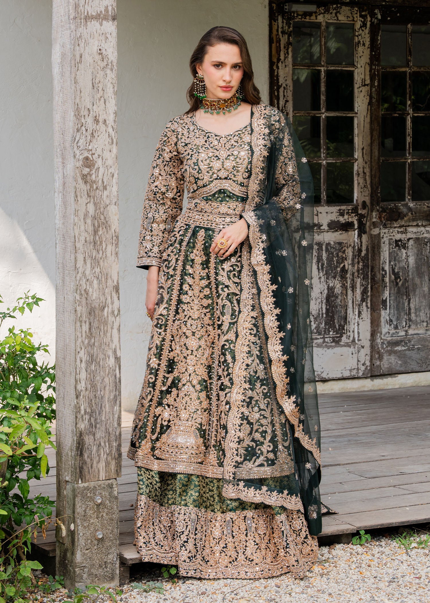 net Maxi in Emerald green