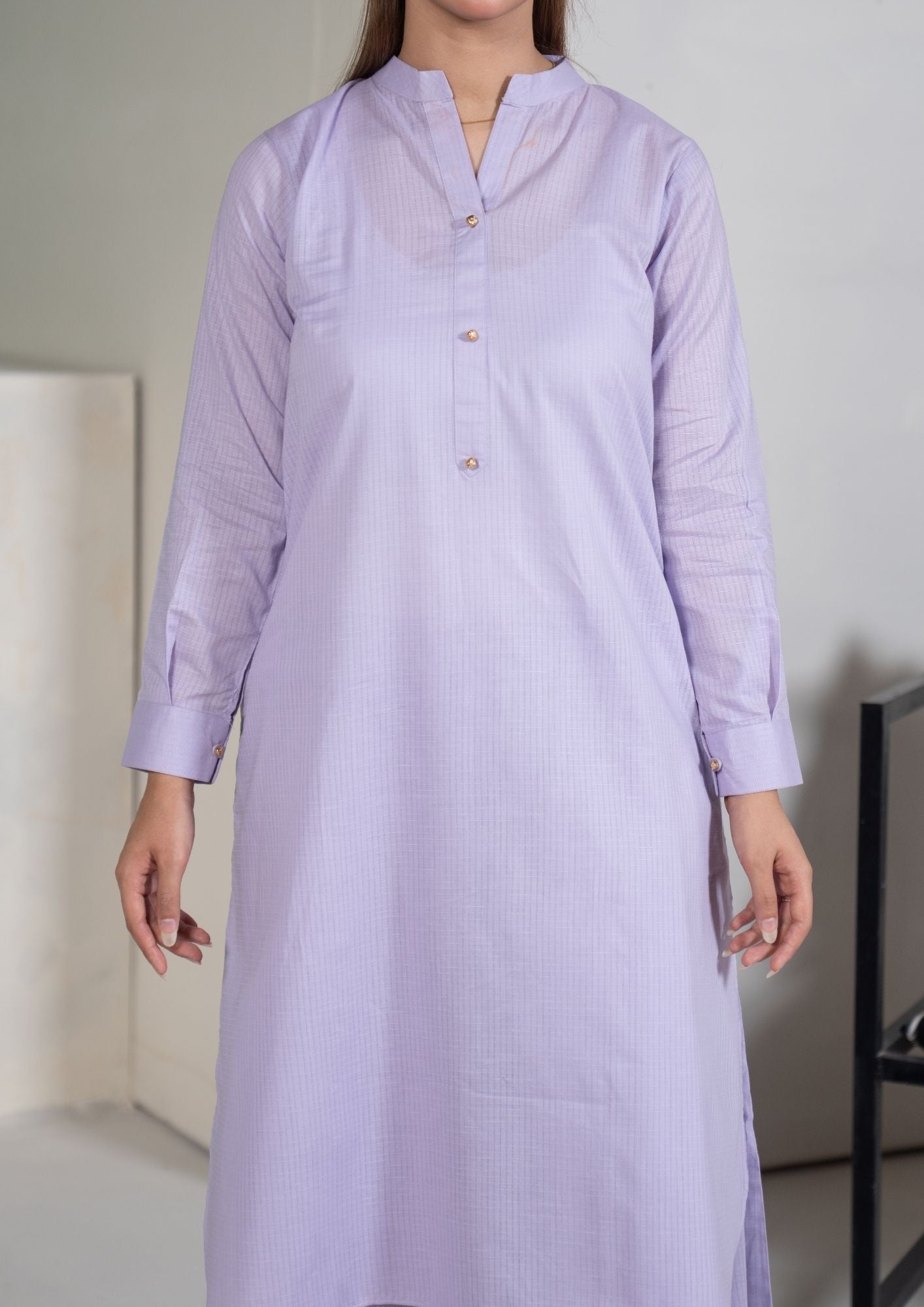 lawn cotton Co Ord Sets in Lilac