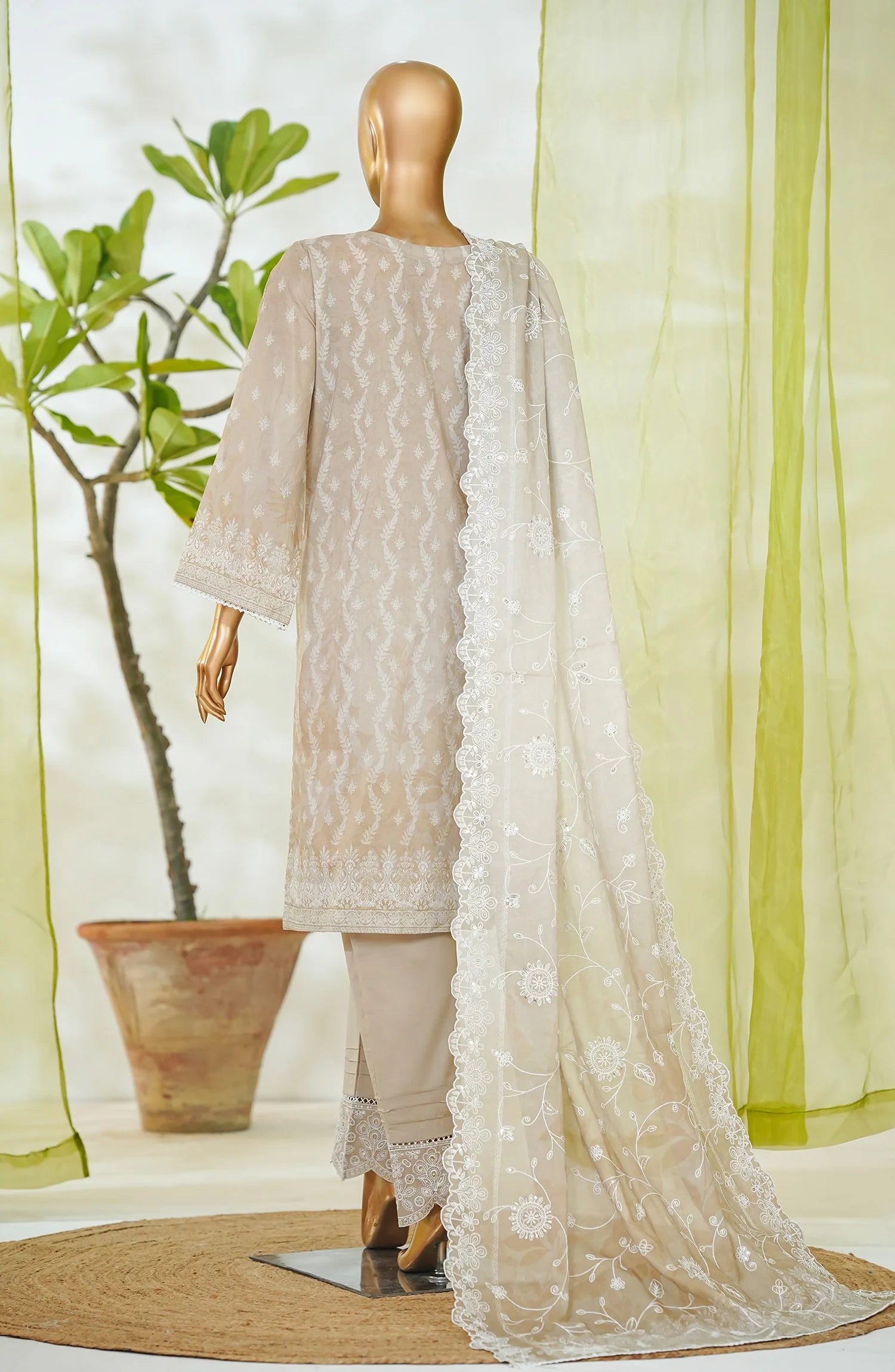 RTW White & White Embroidered Lawn – 9