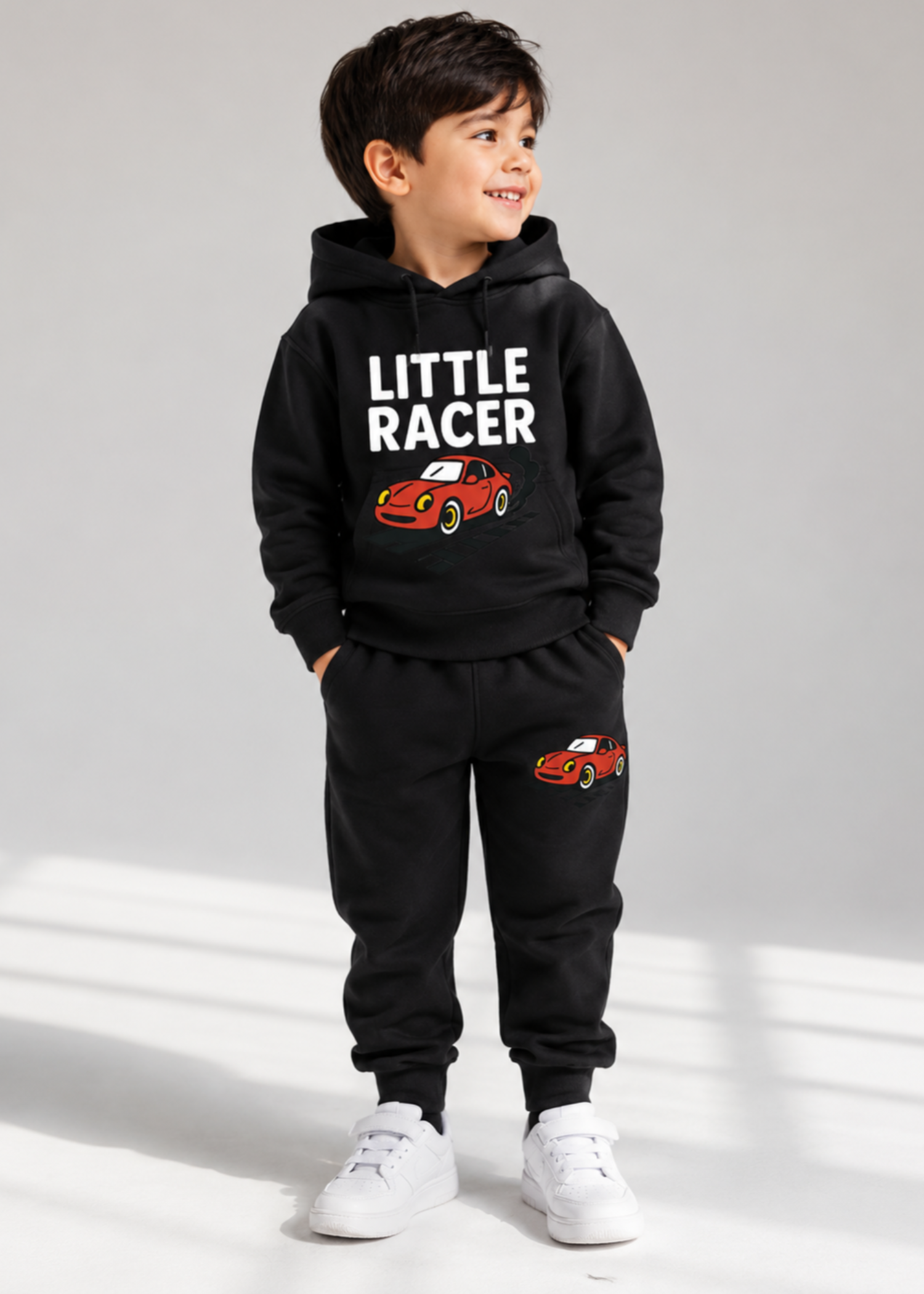 fleece Tracksuit in Charcoal
