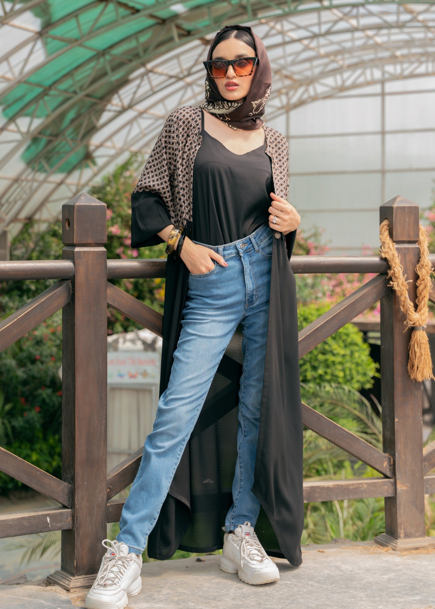 georgette Gown in Black