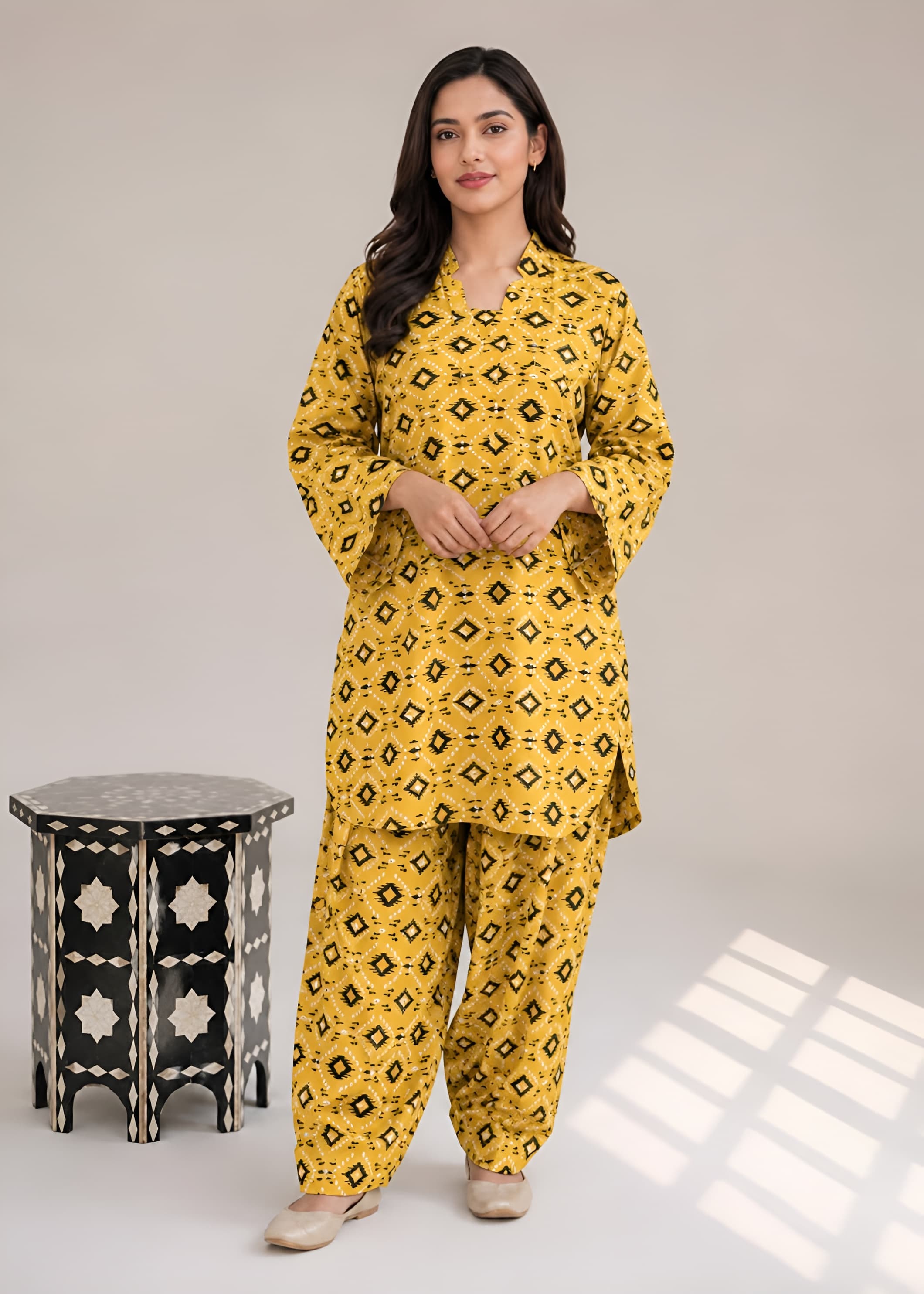 linen Co Ord Sets in Yellow