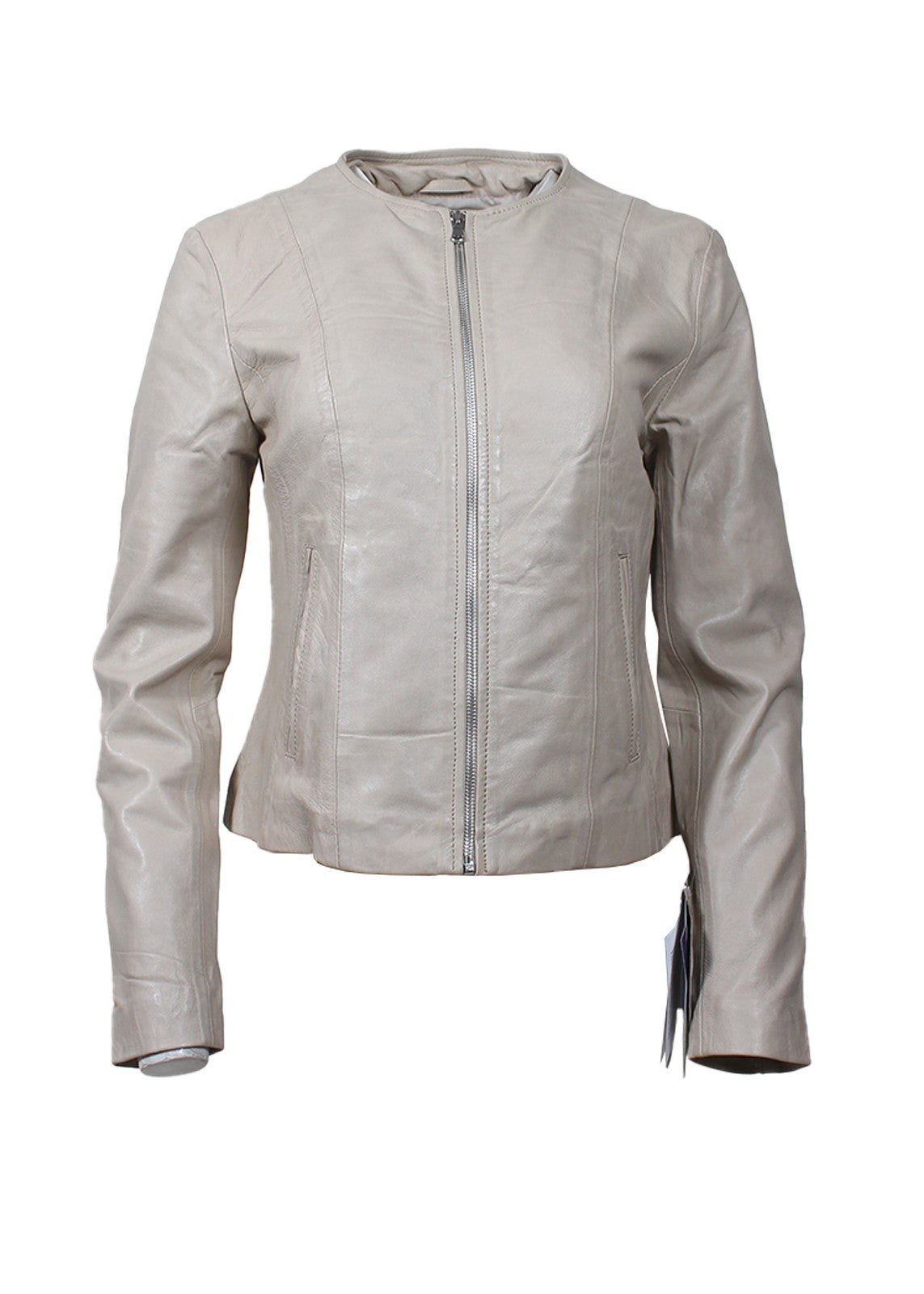 leather Jacket in Beige
