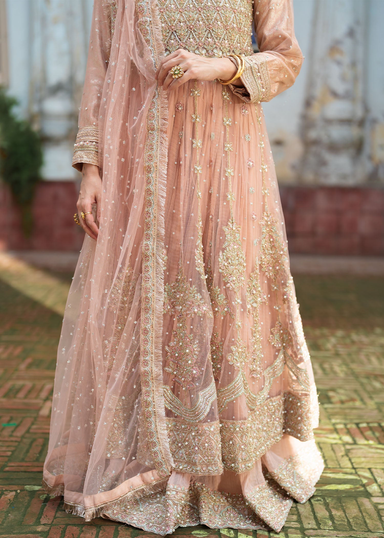 net Maxi in Baby pink