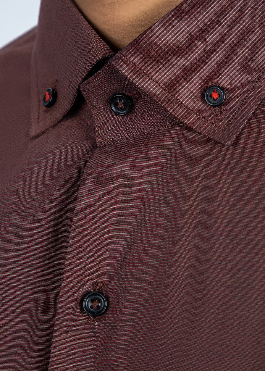 cotton Casual Shirt in Tea rose pink