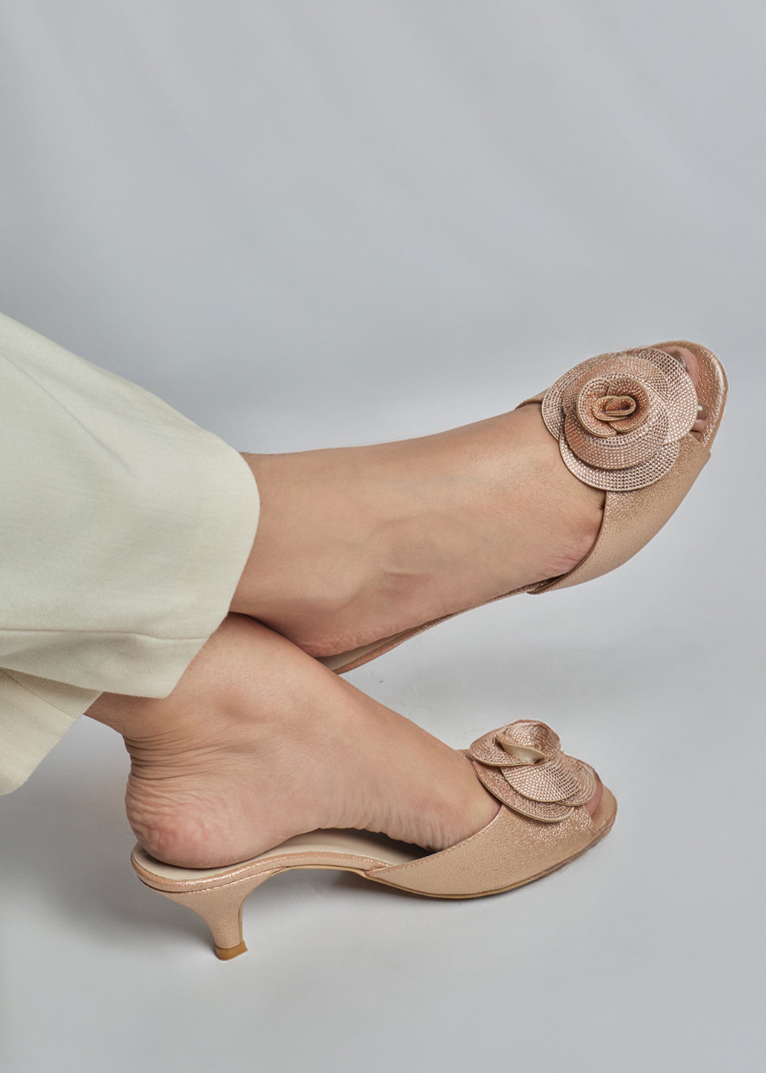 Heels in Peach orange by - High Quality Women Heels VLC0370