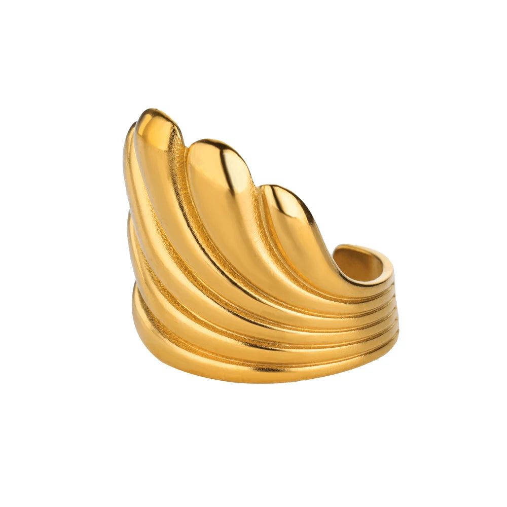 Vintage Feather Ring for Women