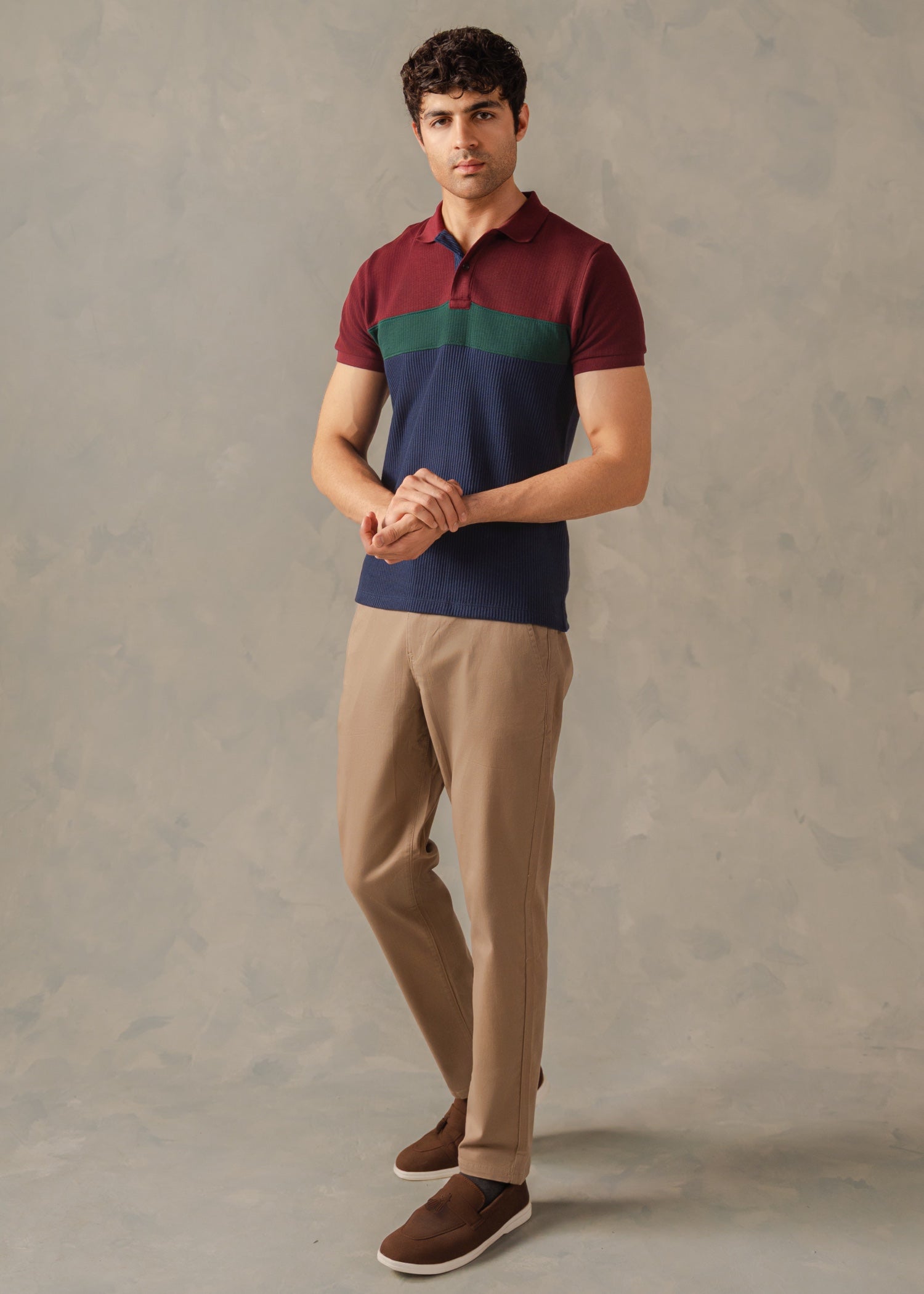 cotton Pants in Khaki brown