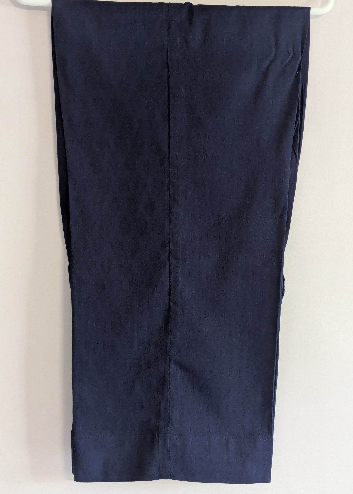 cotton jacquard Kurta Set in Midnight blue