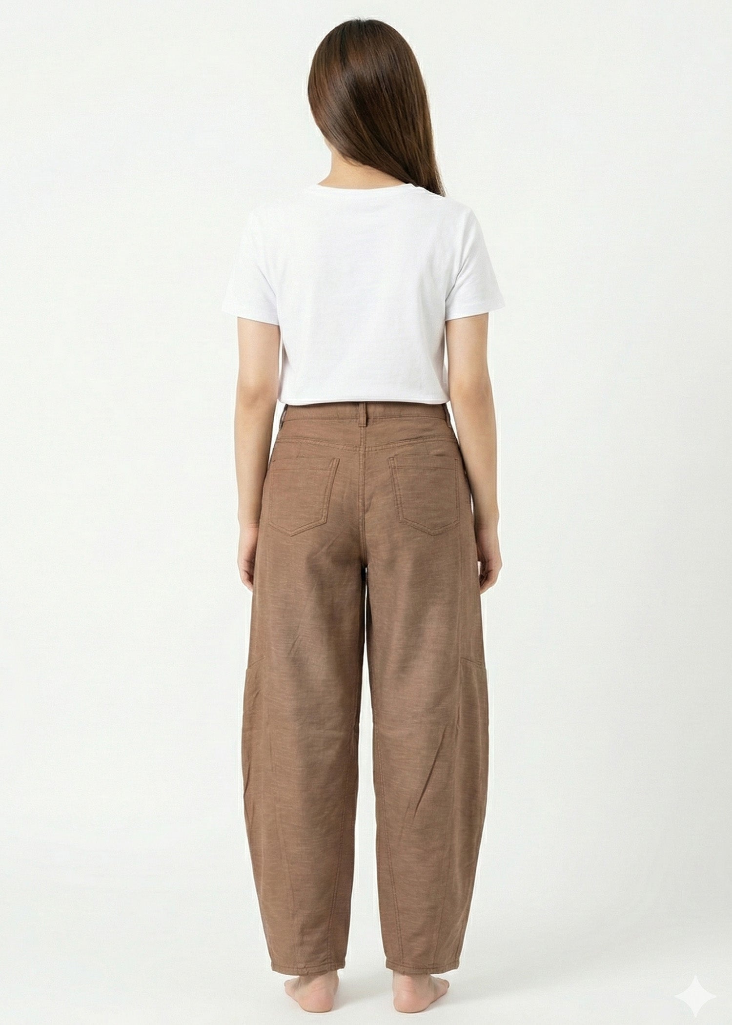 cotton Pants in Brown