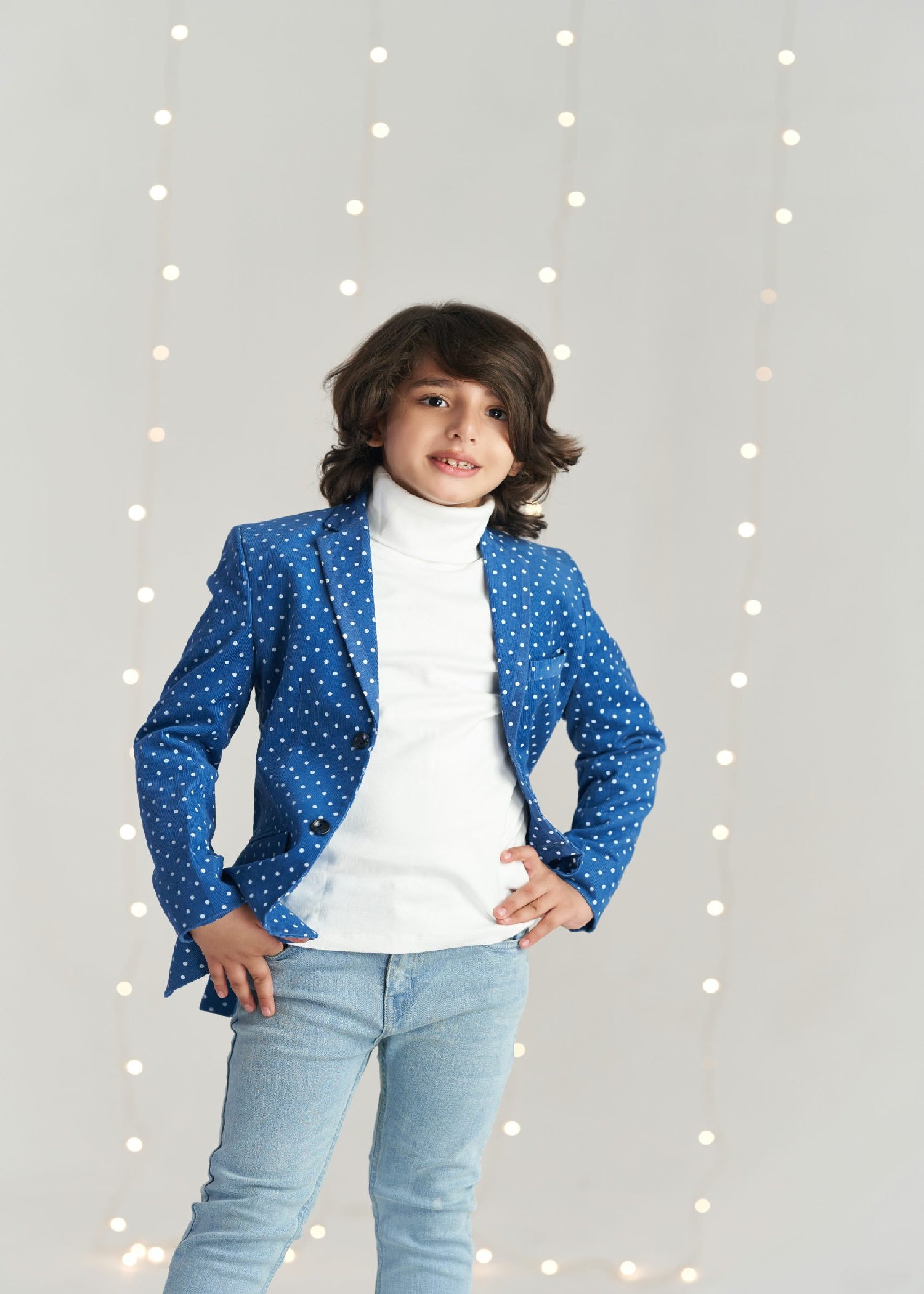 corduroy Blazer in Teal