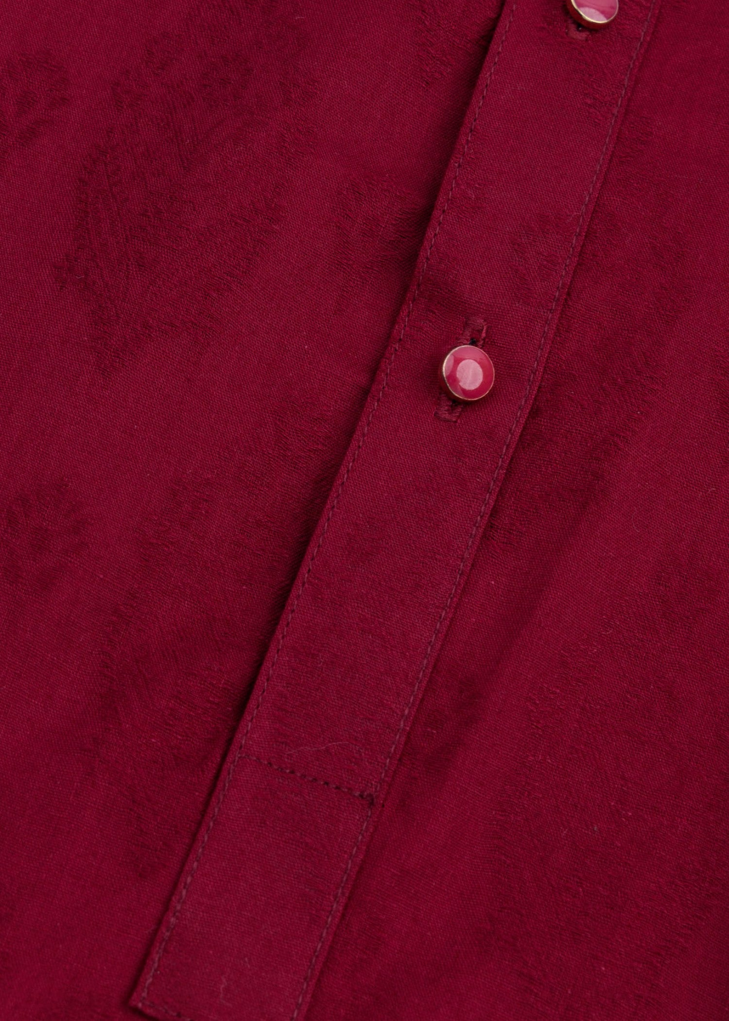 self jacquard Kurta in Maroon