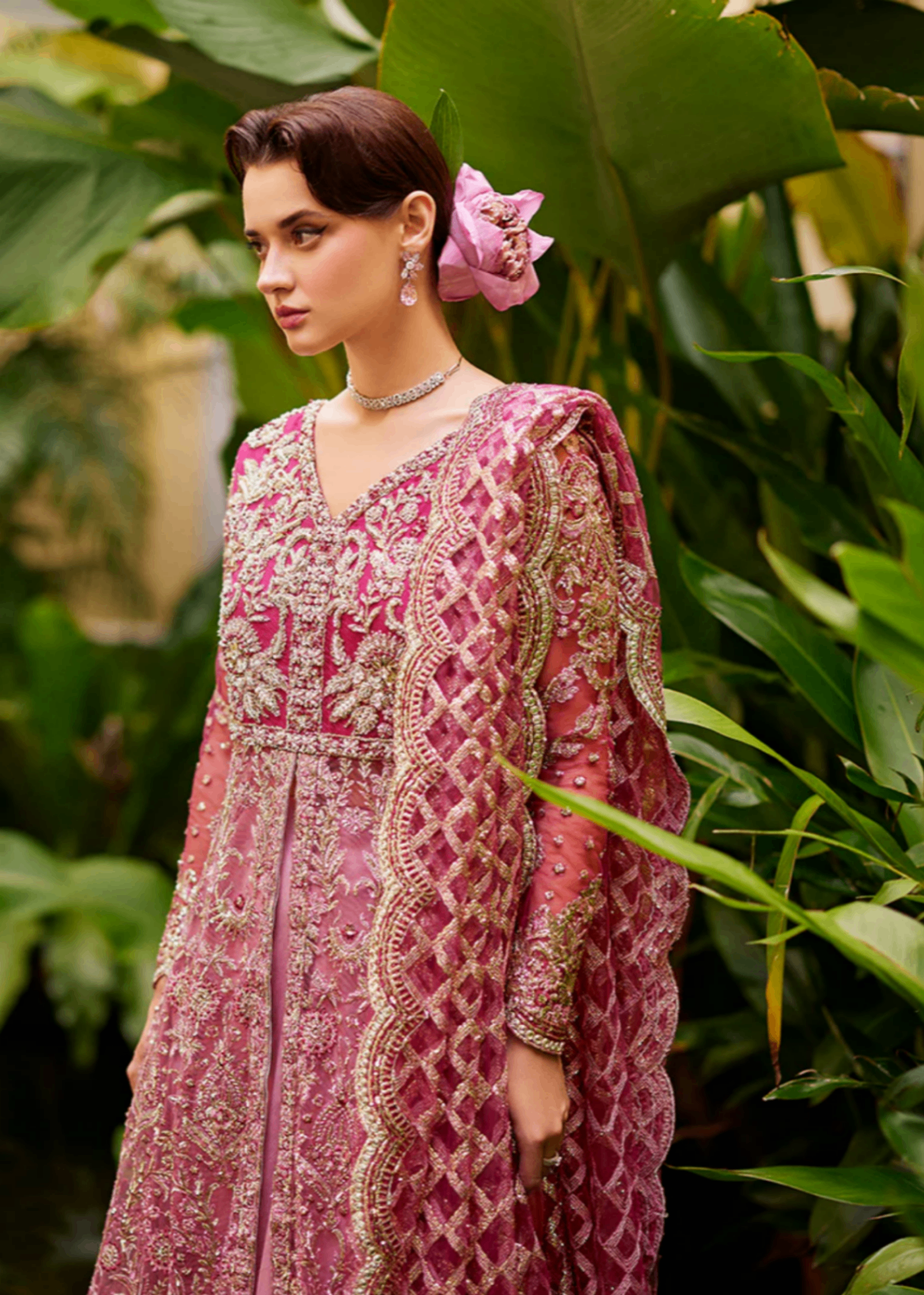 net Unstitched in Magenta