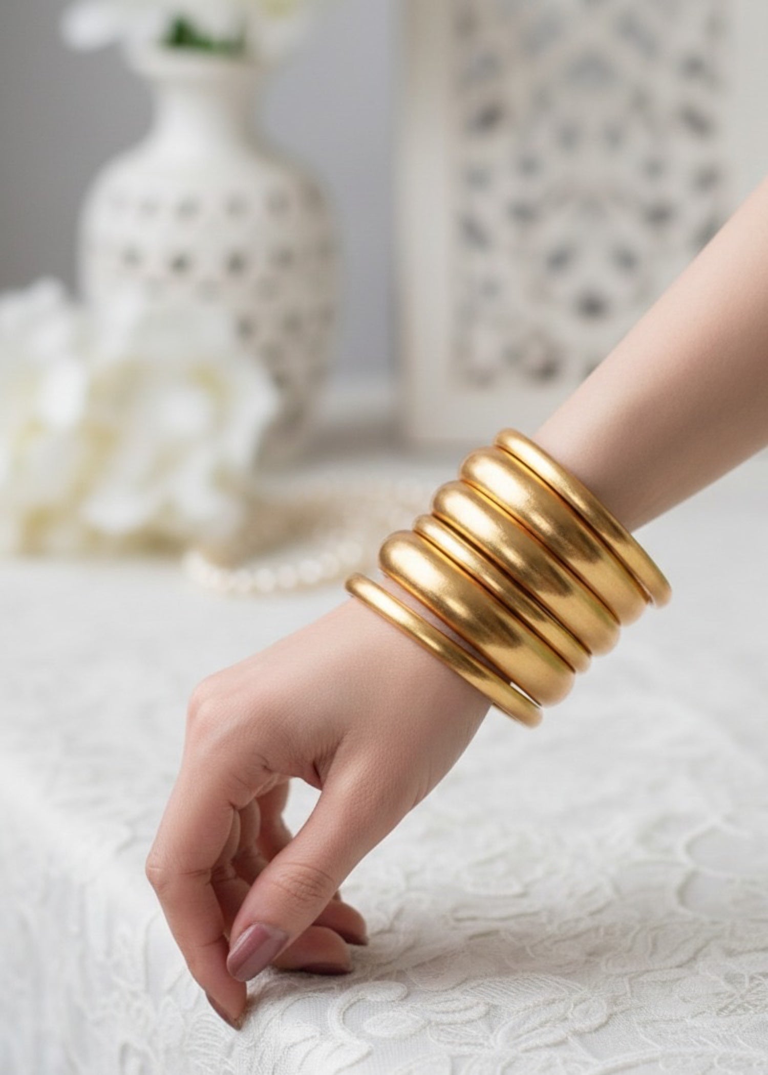 Bangles in Gold Color by - Trendy Women Bangles KCO6214