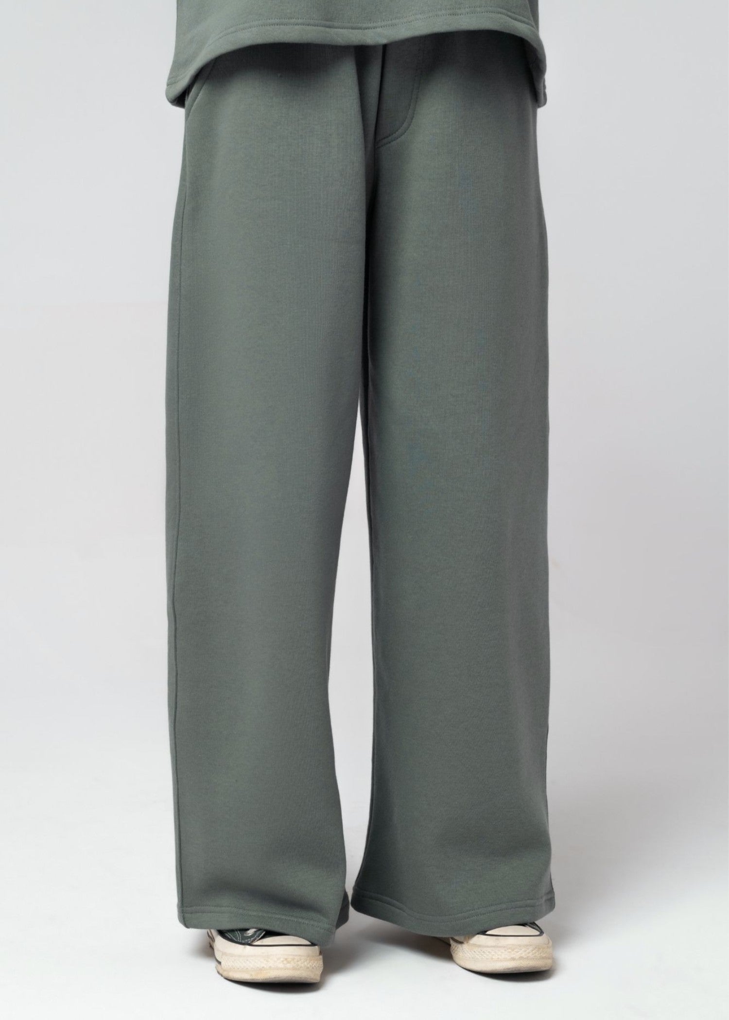 fleece Co Ord Sets in Moss green