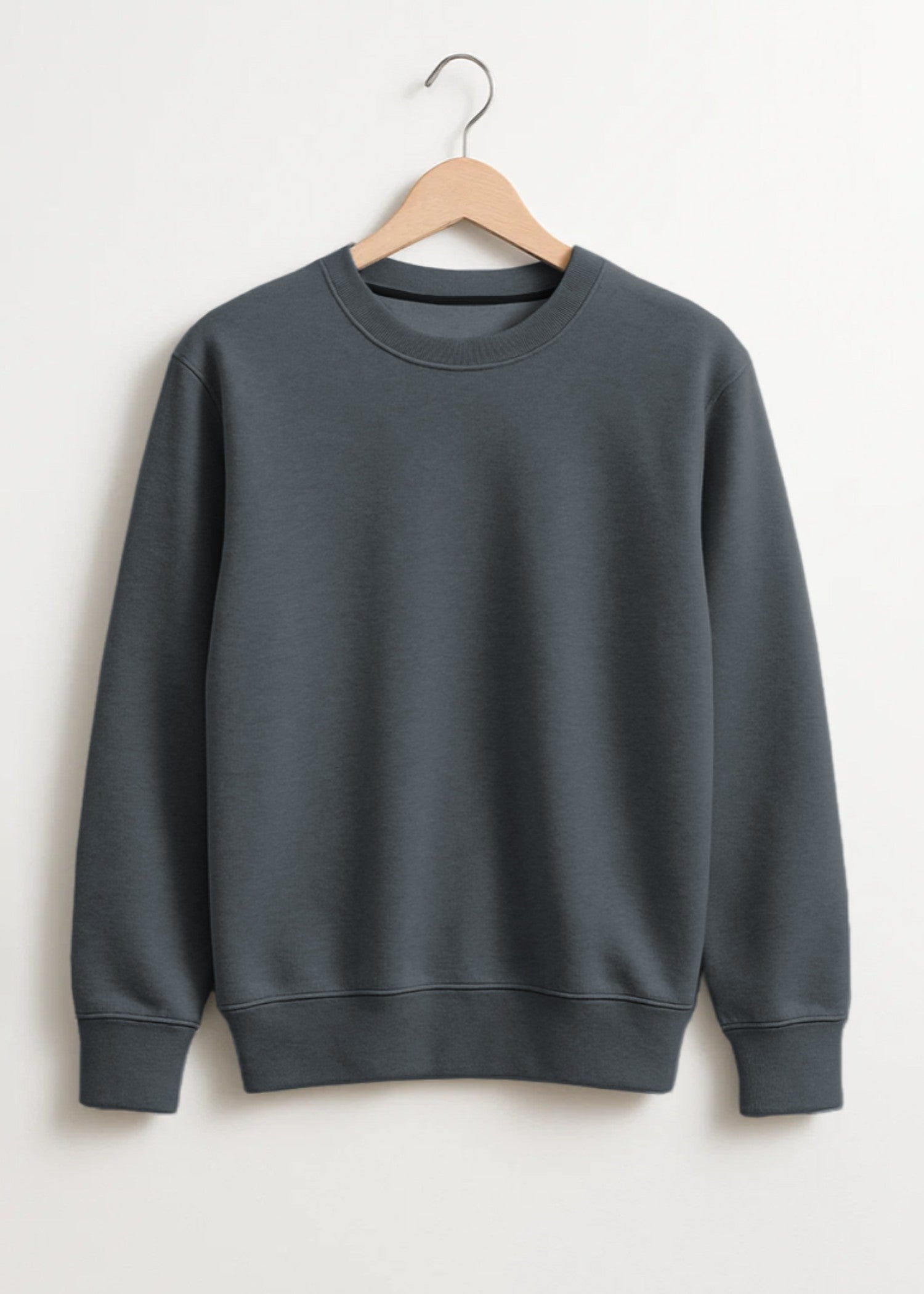 fleece Sweatshirt in Steal grey