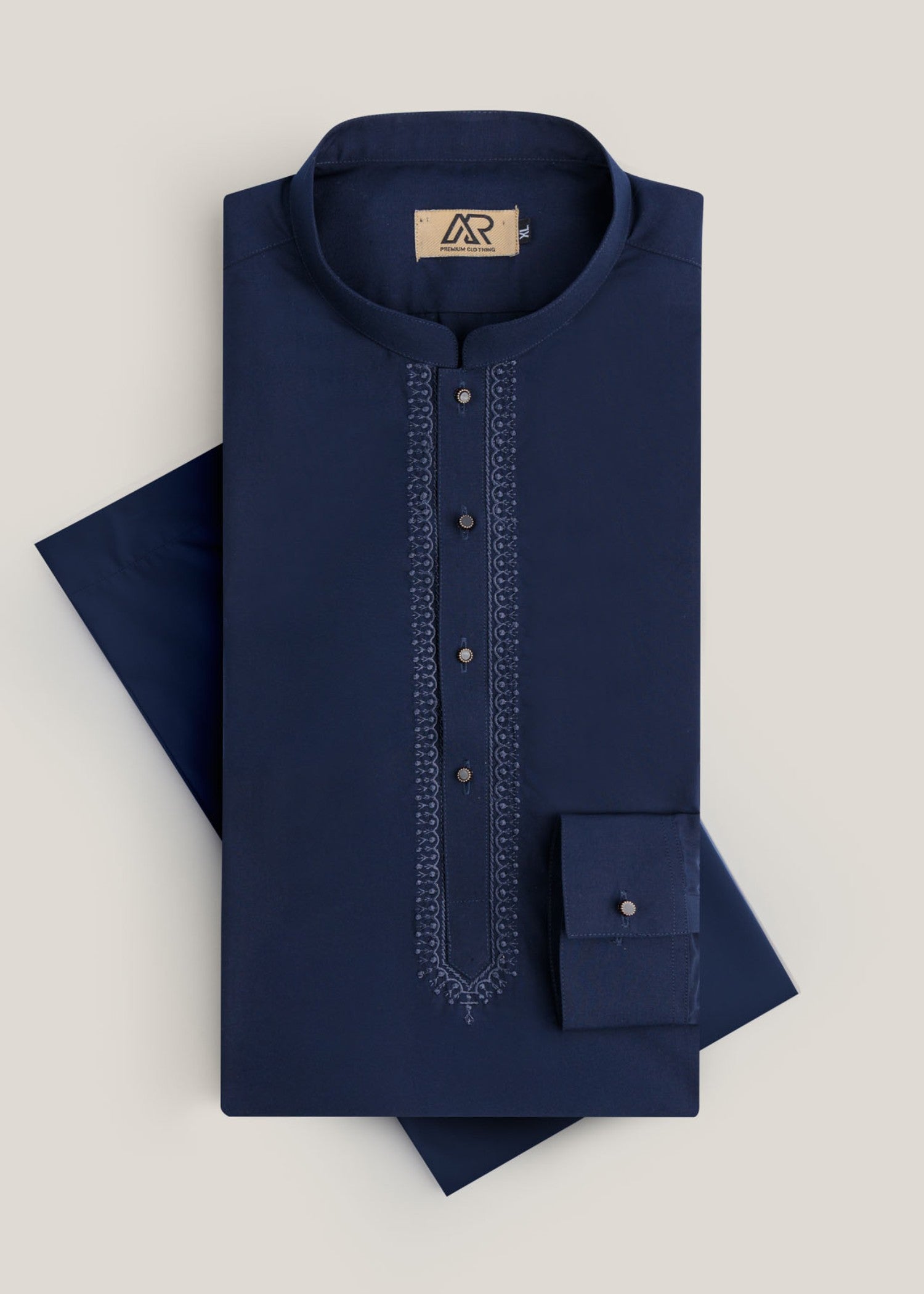 wash & wear Kurta Set in Navy blue