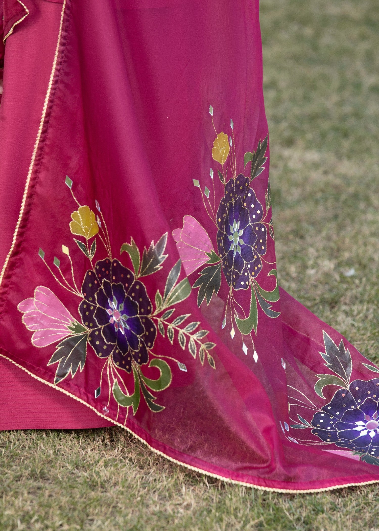 medium silk Kurta Set in Maroon