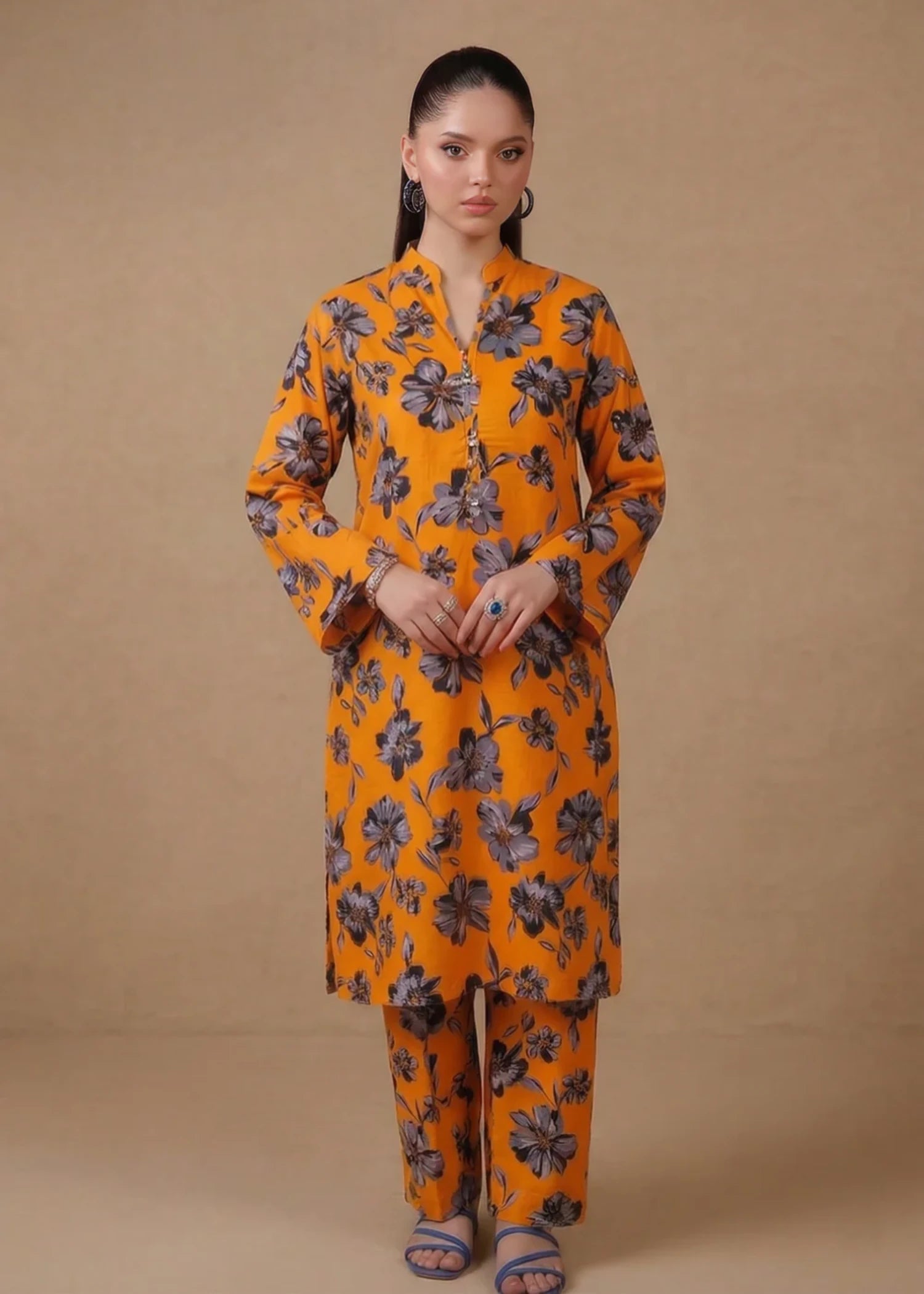 cambric Co Ord Sets in Mustard