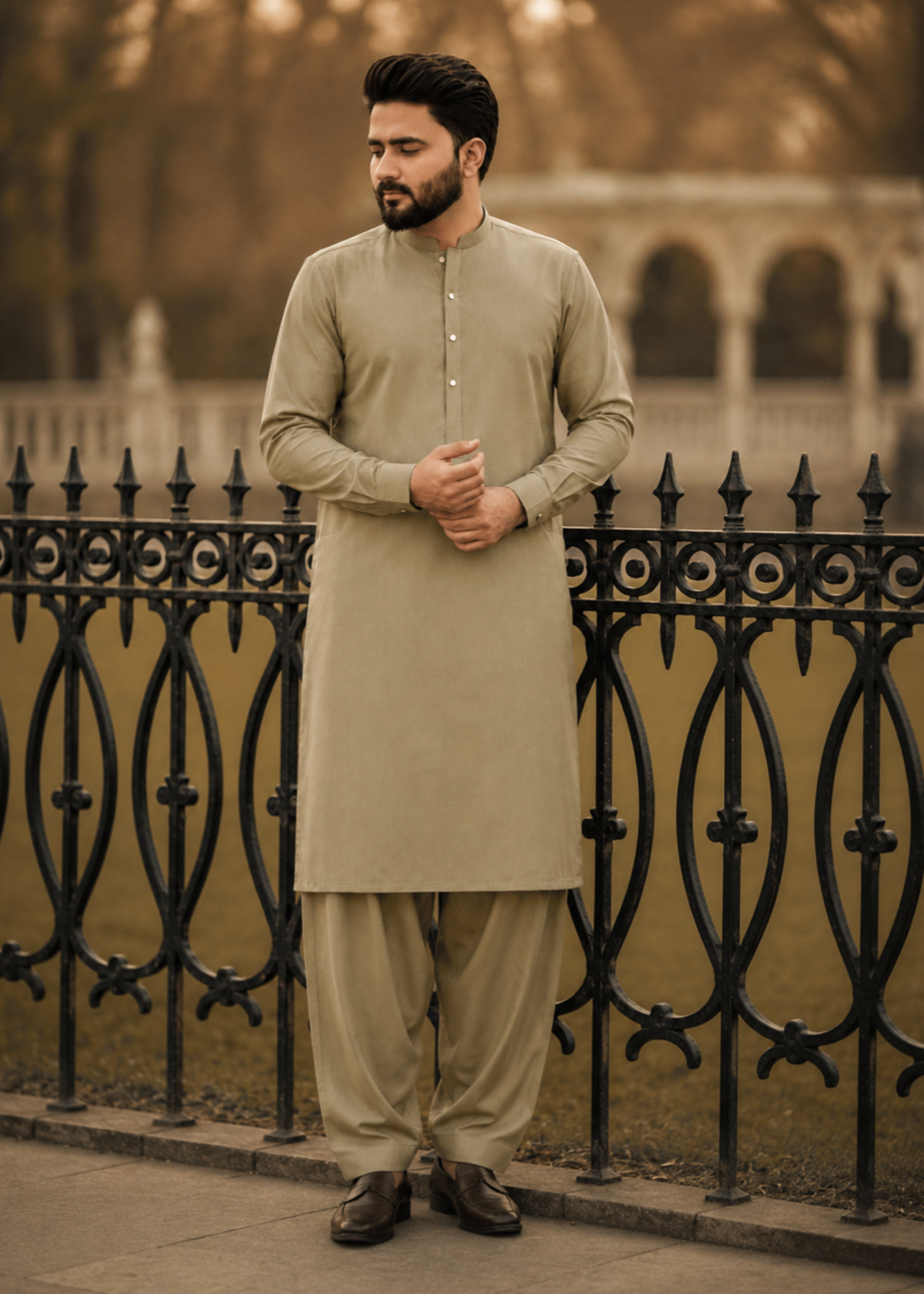 suiting Waistcoat in Sage green by The Great Masters (TGM)