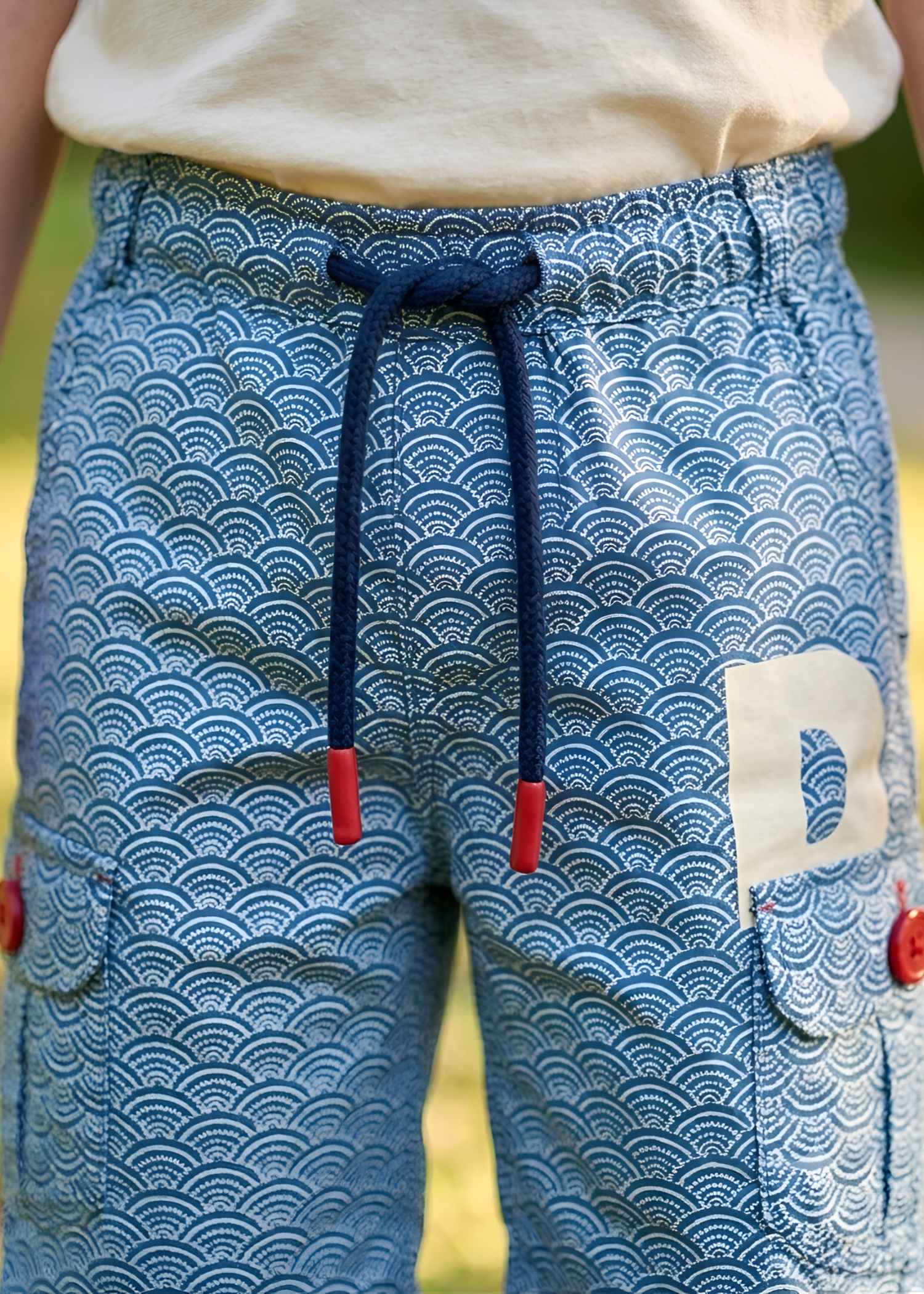 cotton Shorts in Blue