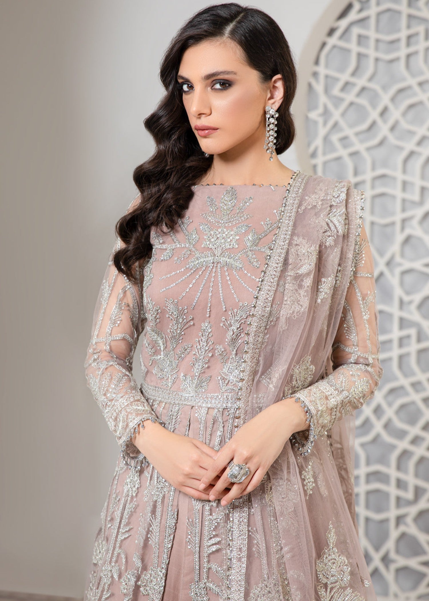 net Maxi in Rose pink