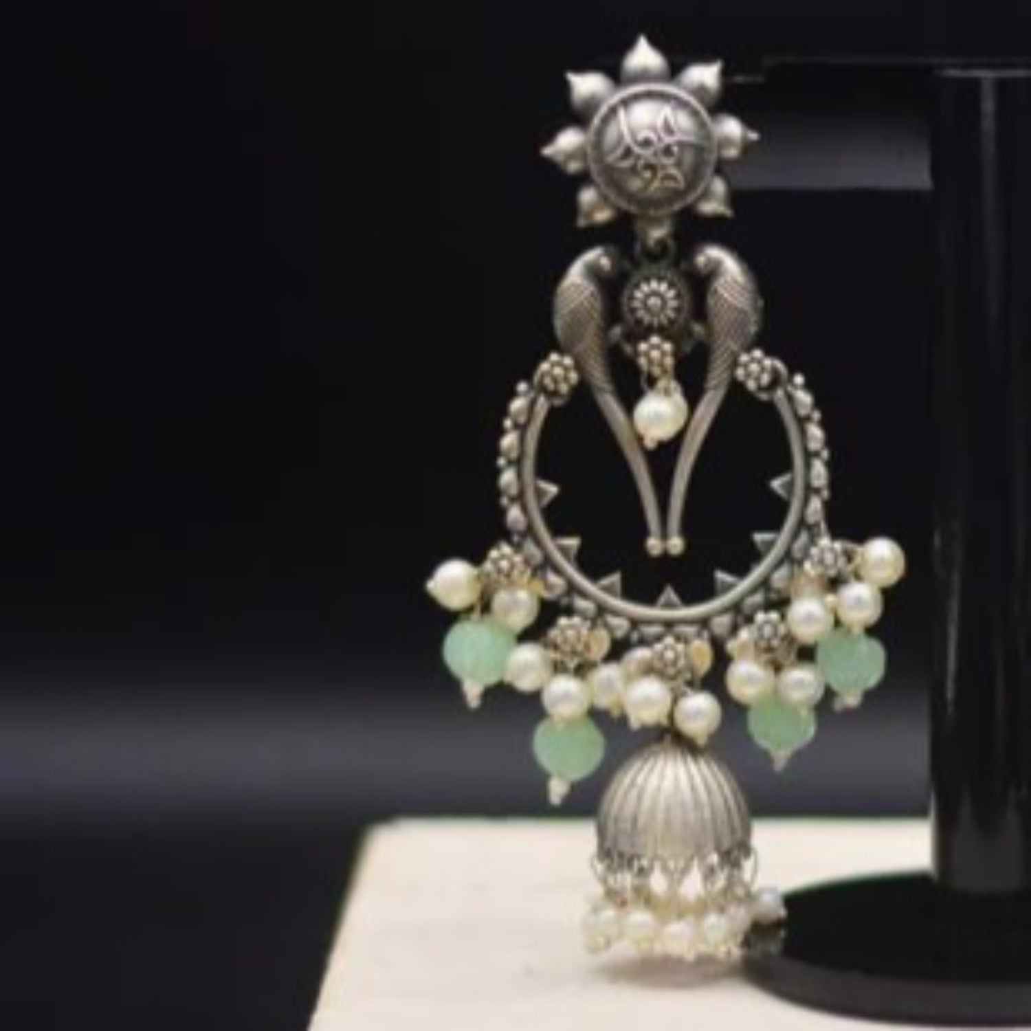 Earrings in Mint green Color by - Trendy Women Earrings WZH1487