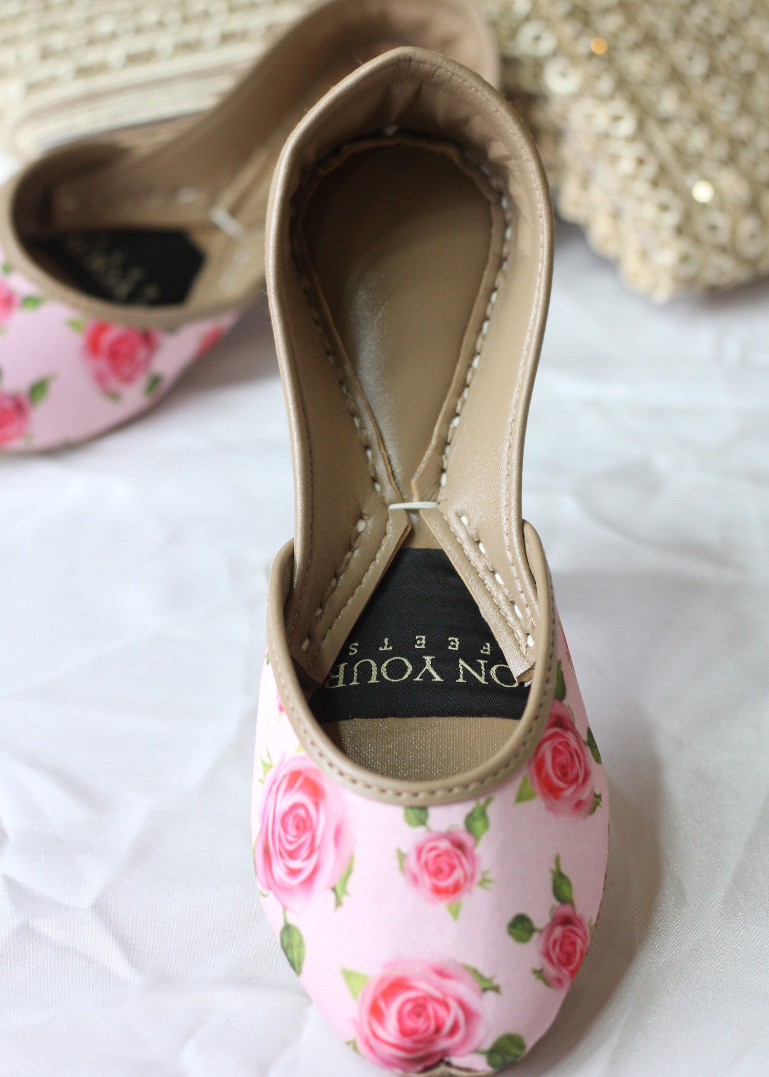Khussa in Pink by - High Quality Women Khussa RKB0198
