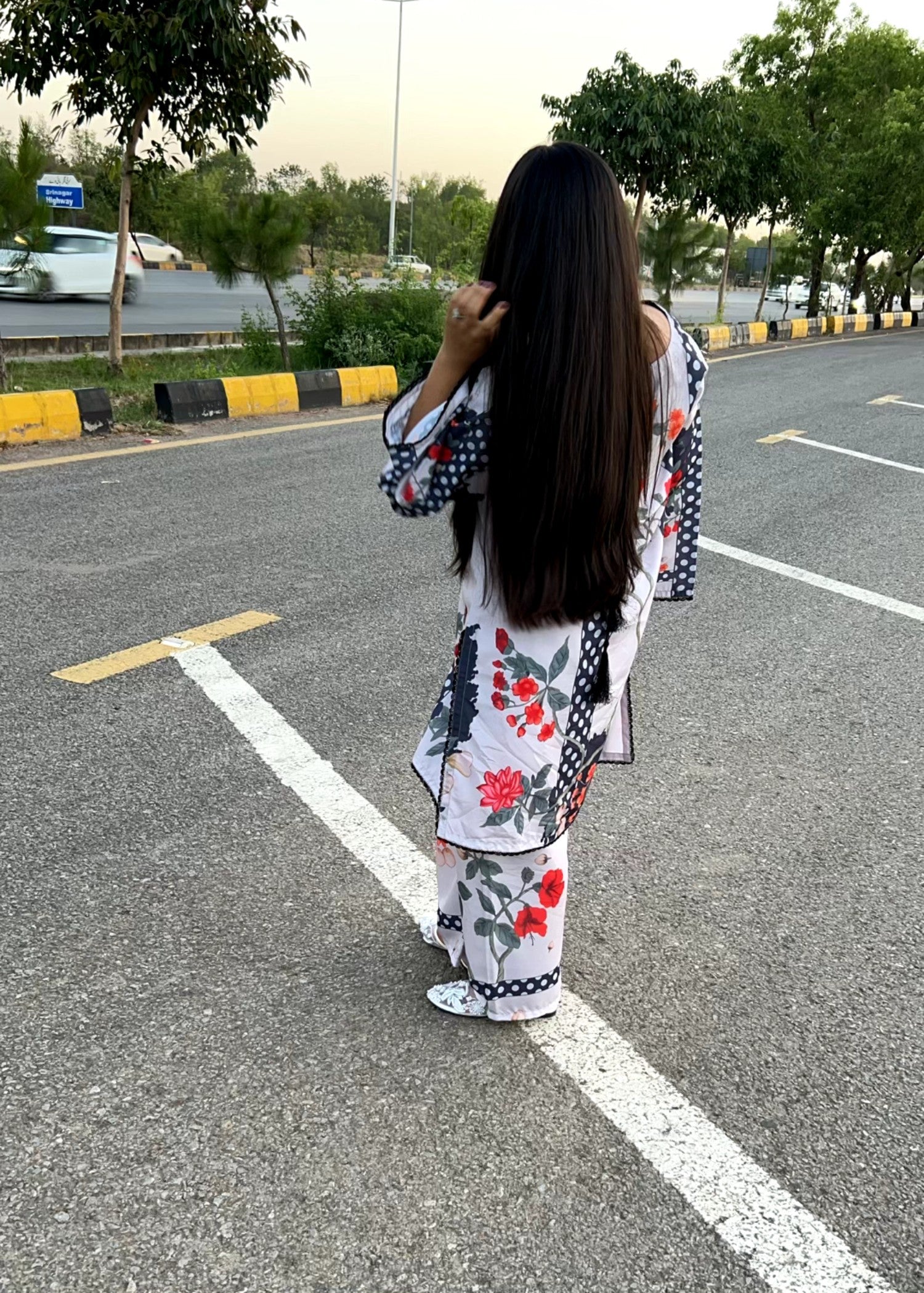 poly lawn Co Ord Sets in Multi, lynx white