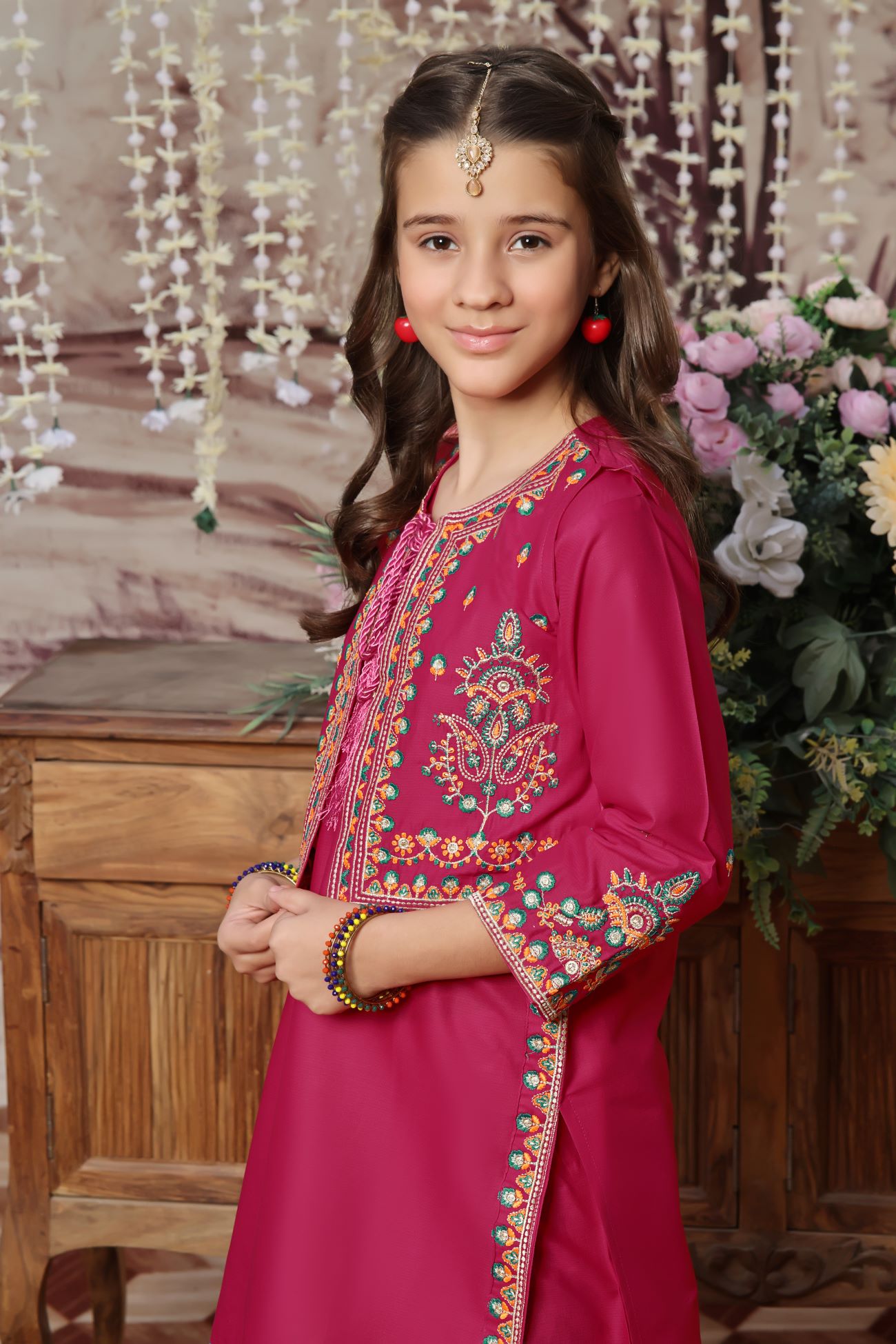 cotton Gharara in Pink