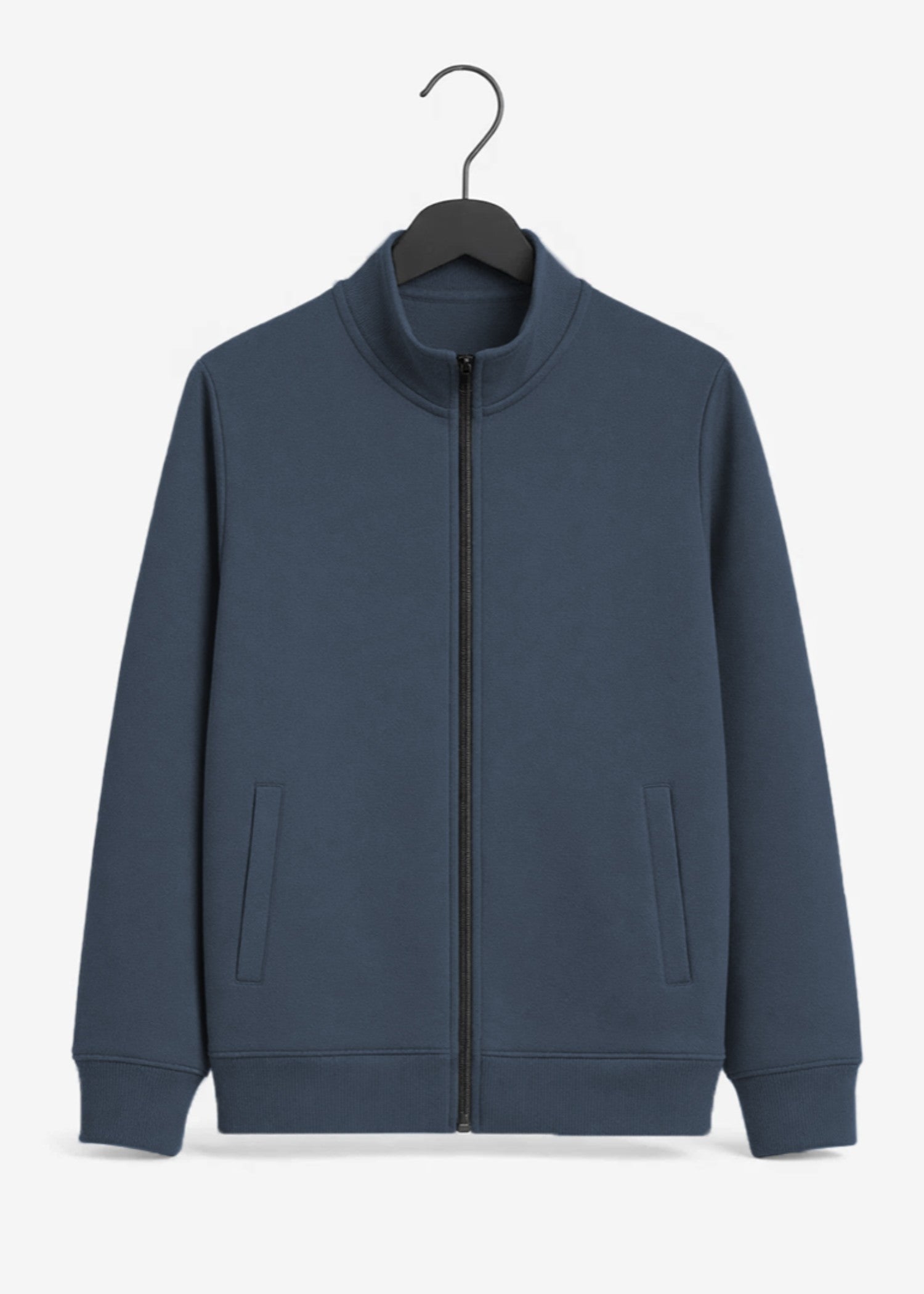 fleece Jacket in Steel blue