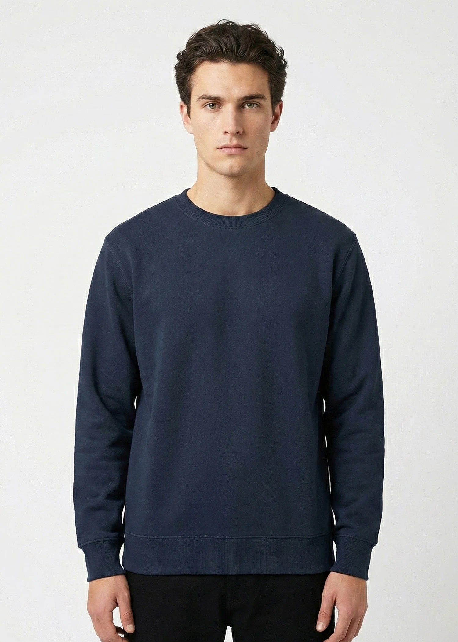 fleece Sweatshirt in Navy blue