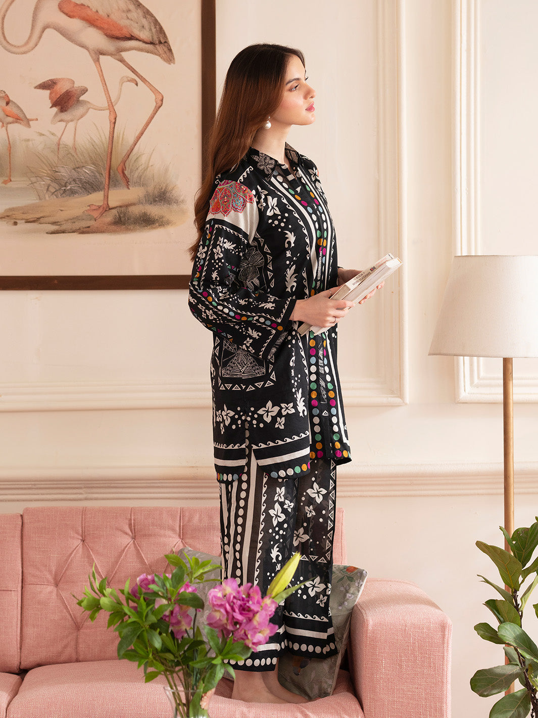 Noir 2PC Lawn – N-09