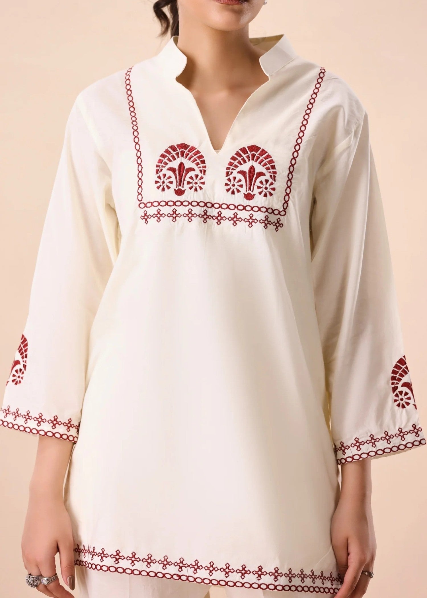 cotton Co ord Sets in Beige