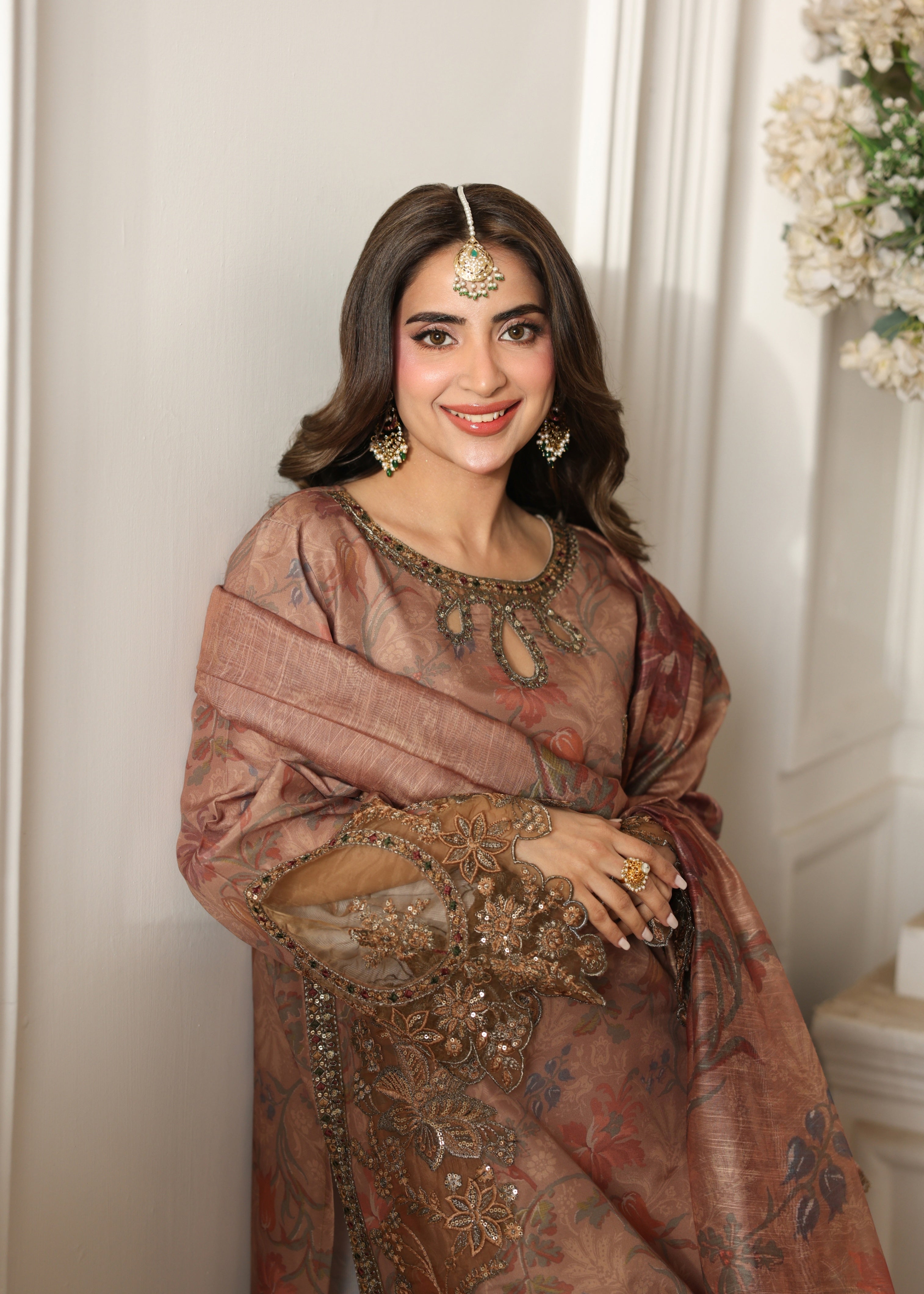 viscose Kurta Set in Pink